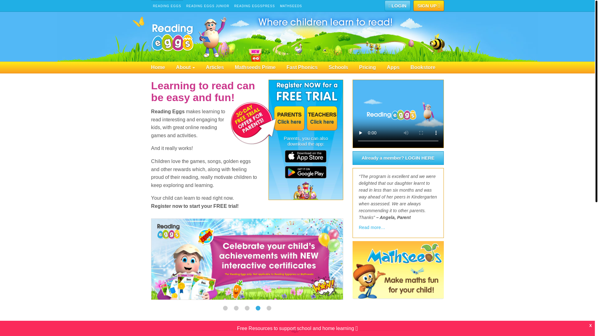 website screenshot of https://readingeggs-co-nz.pages.dev/
