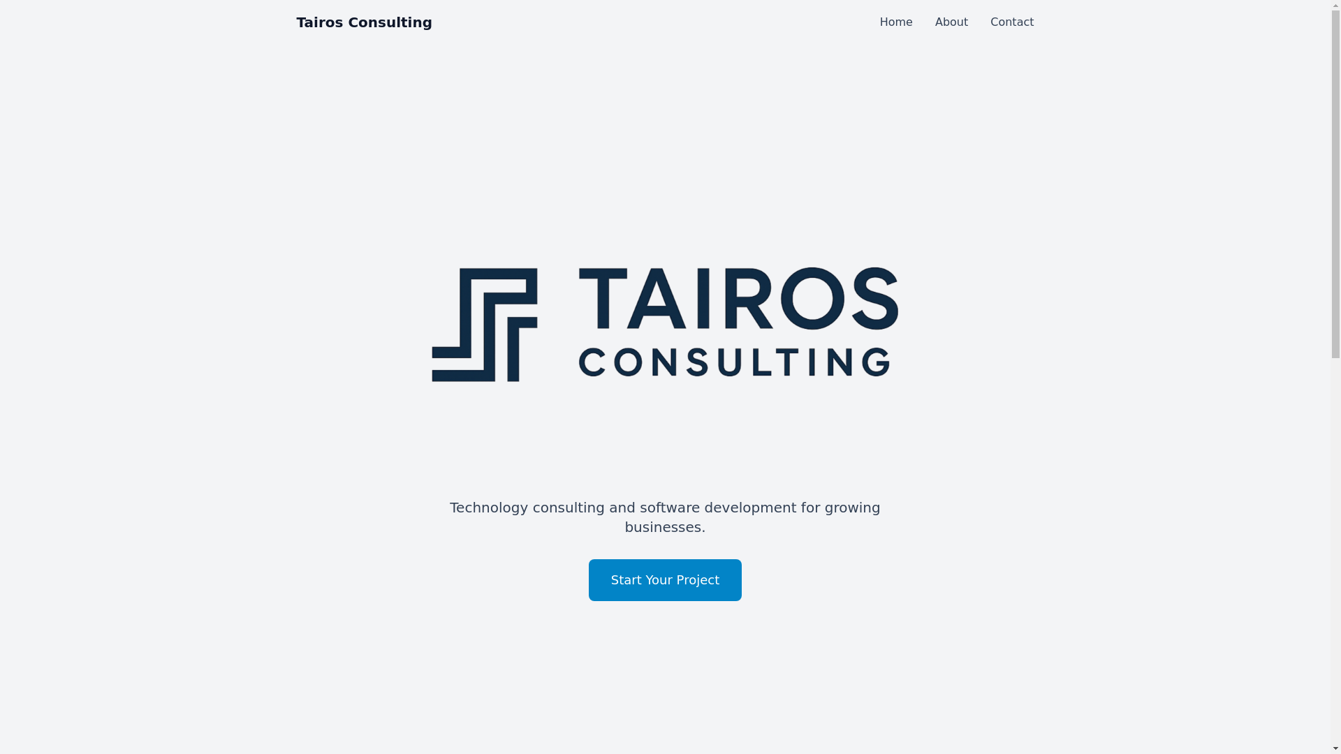 website screenshot of https://tairos-consulting-com.pages.dev/