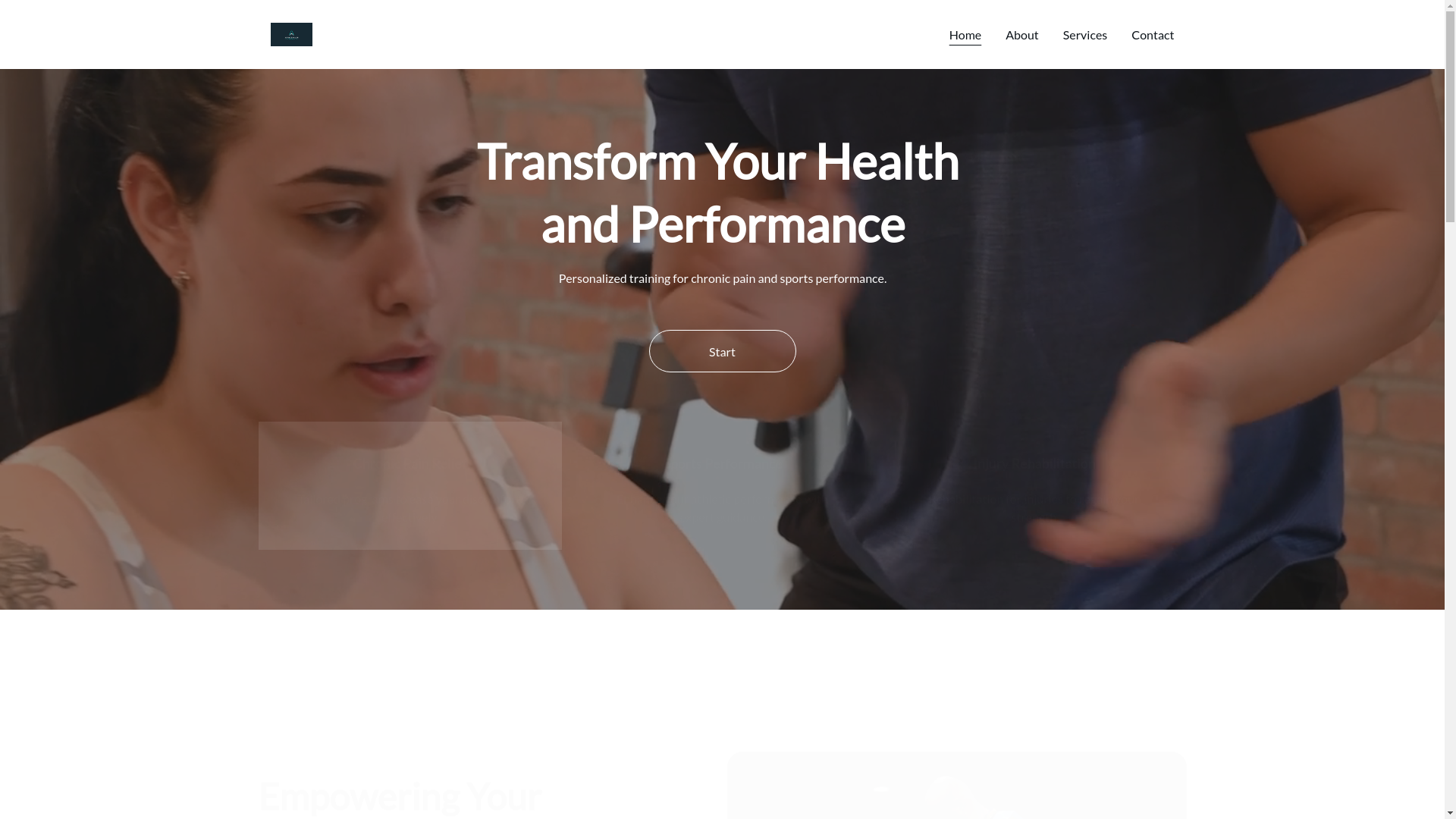 website screenshot of https://advance-health-performance.com/