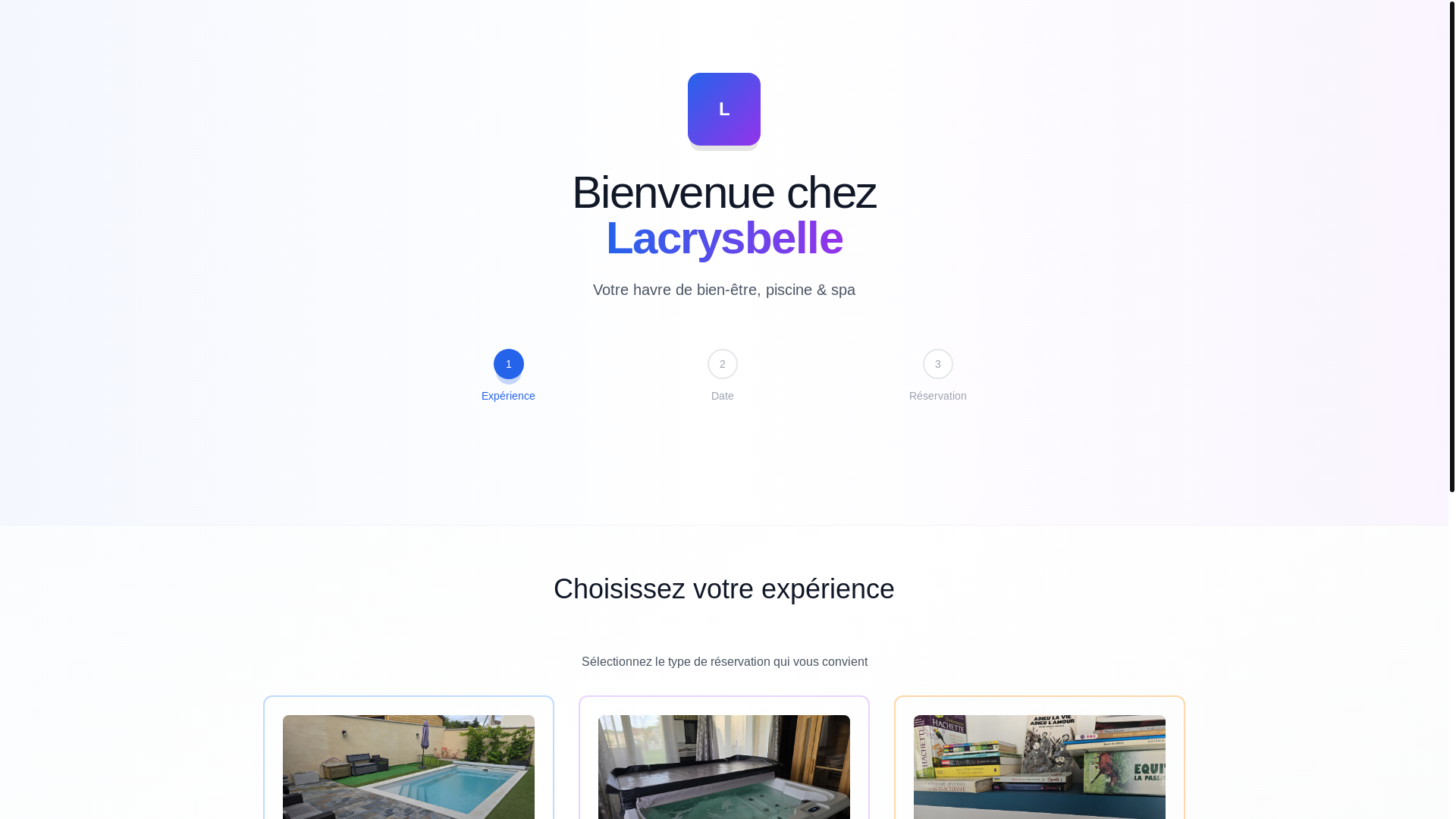 website screenshot of https://lachrysbelle.com/