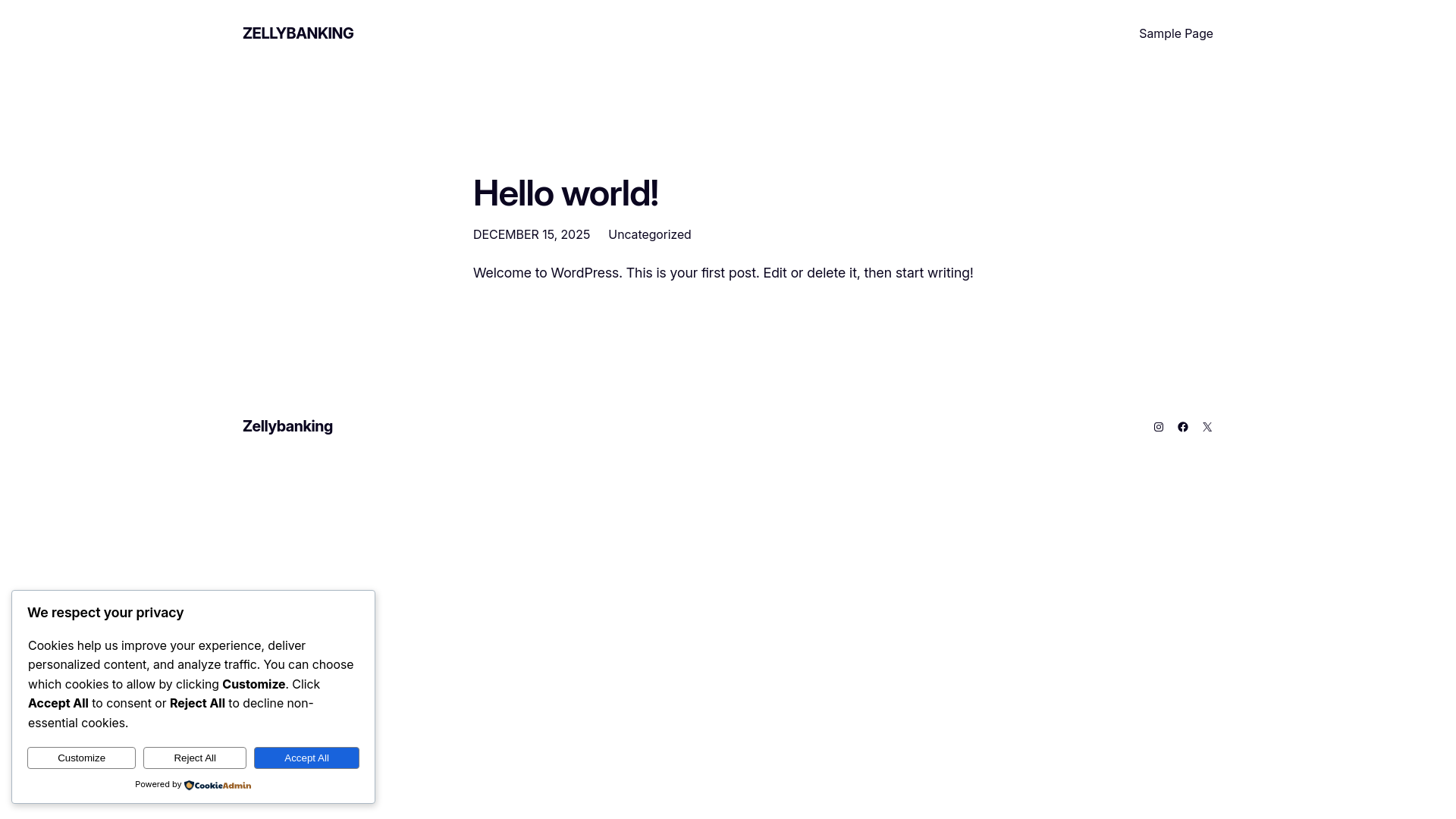 website screenshot of https://zellyservice.services/