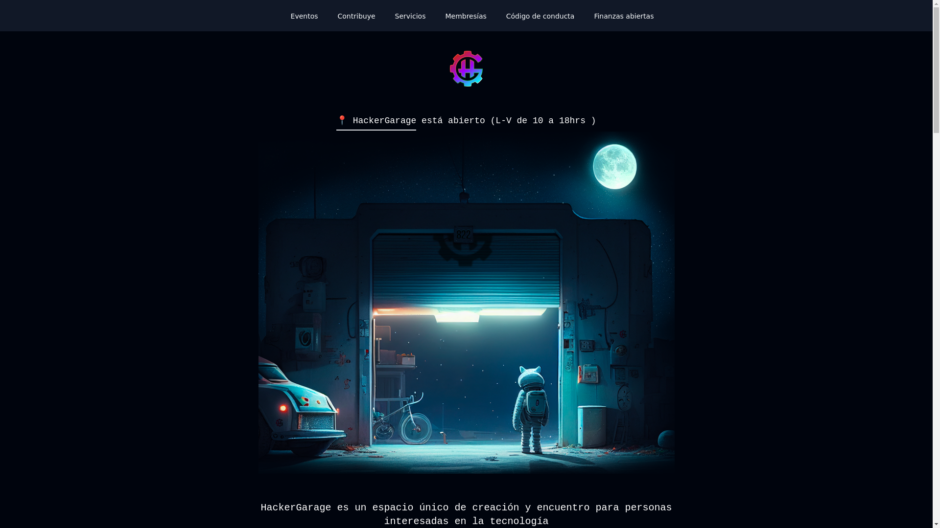website screenshot of https://hackergarage.pages.dev/