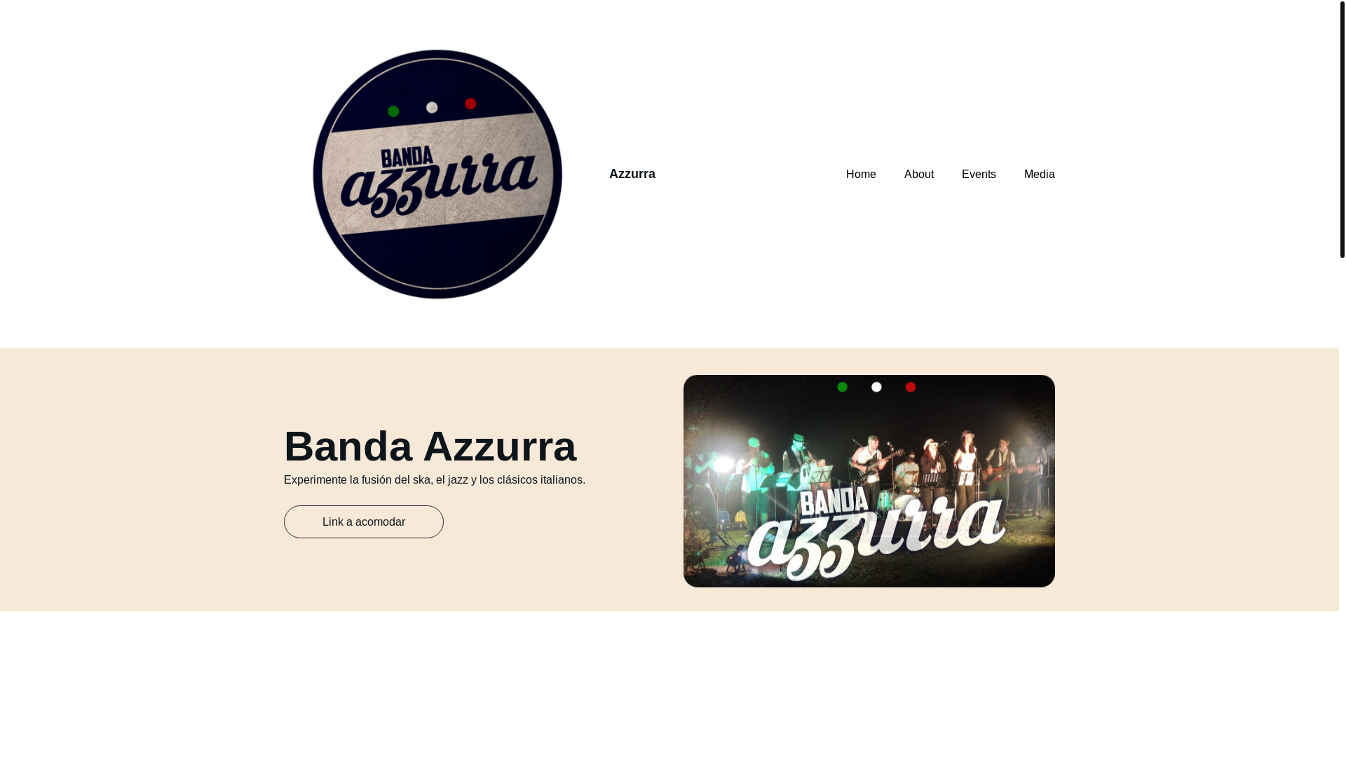 website screenshot of https://bandazzurra.musica.ar/