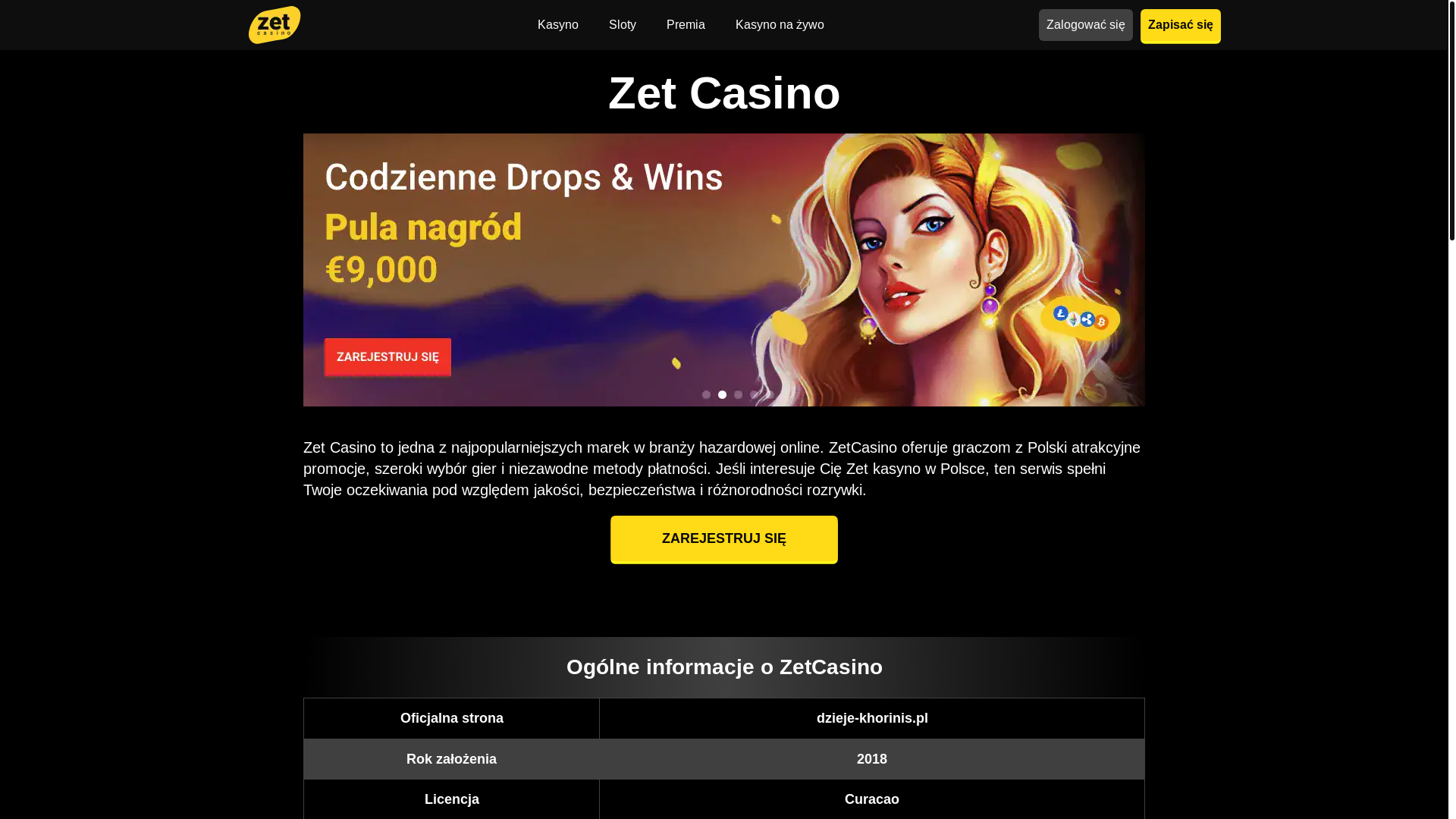 website screenshot of https://dzieje-khorinis-pl-11411.pages.dev/
