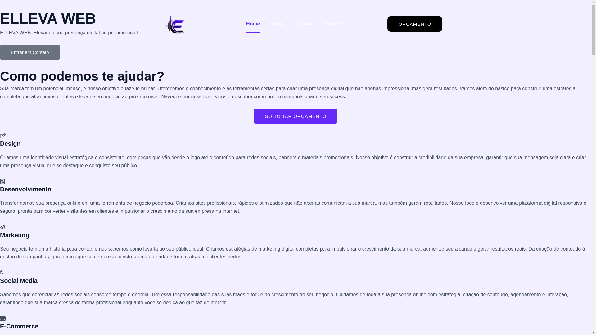 website screenshot of https://webelevva.com.br/