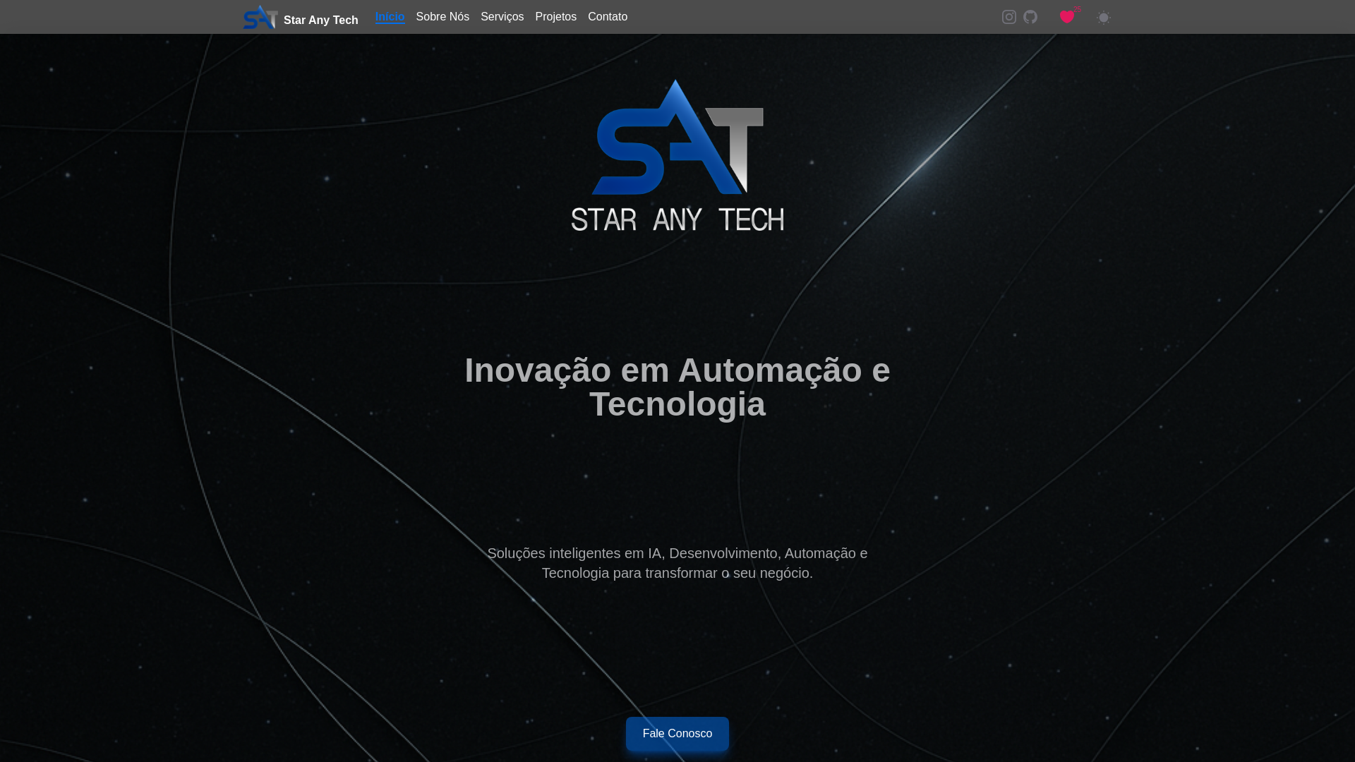 website screenshot of https://www.staranytech.com/