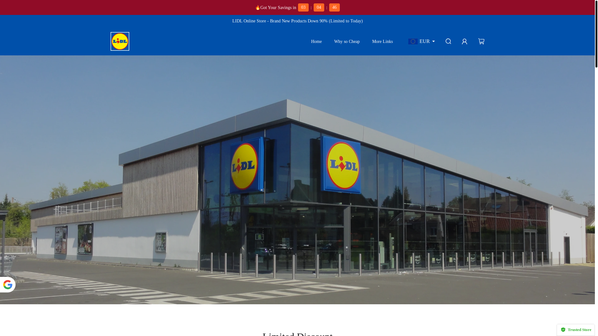 website screenshot of https://lidl-savingdeal.com/