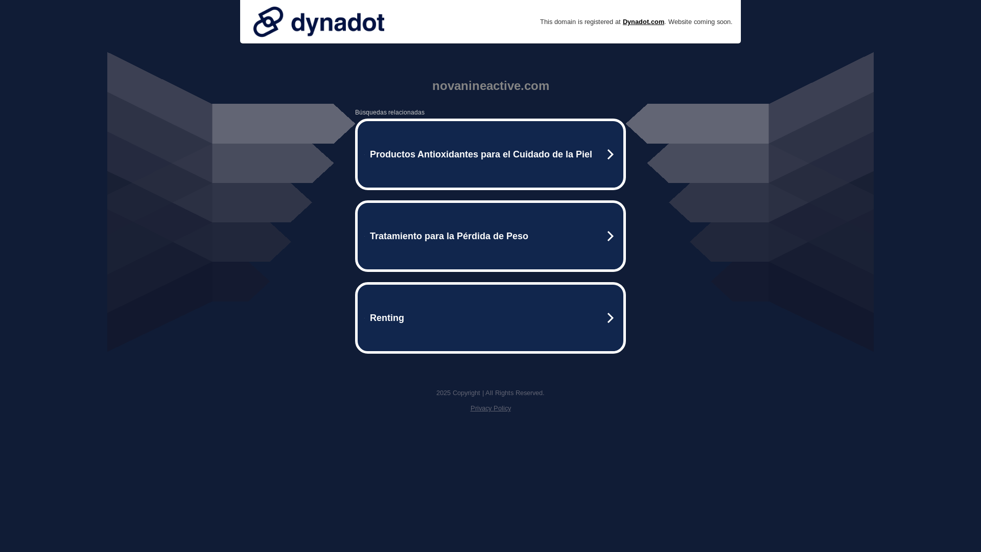 website screenshot of https://novanineactive.com/