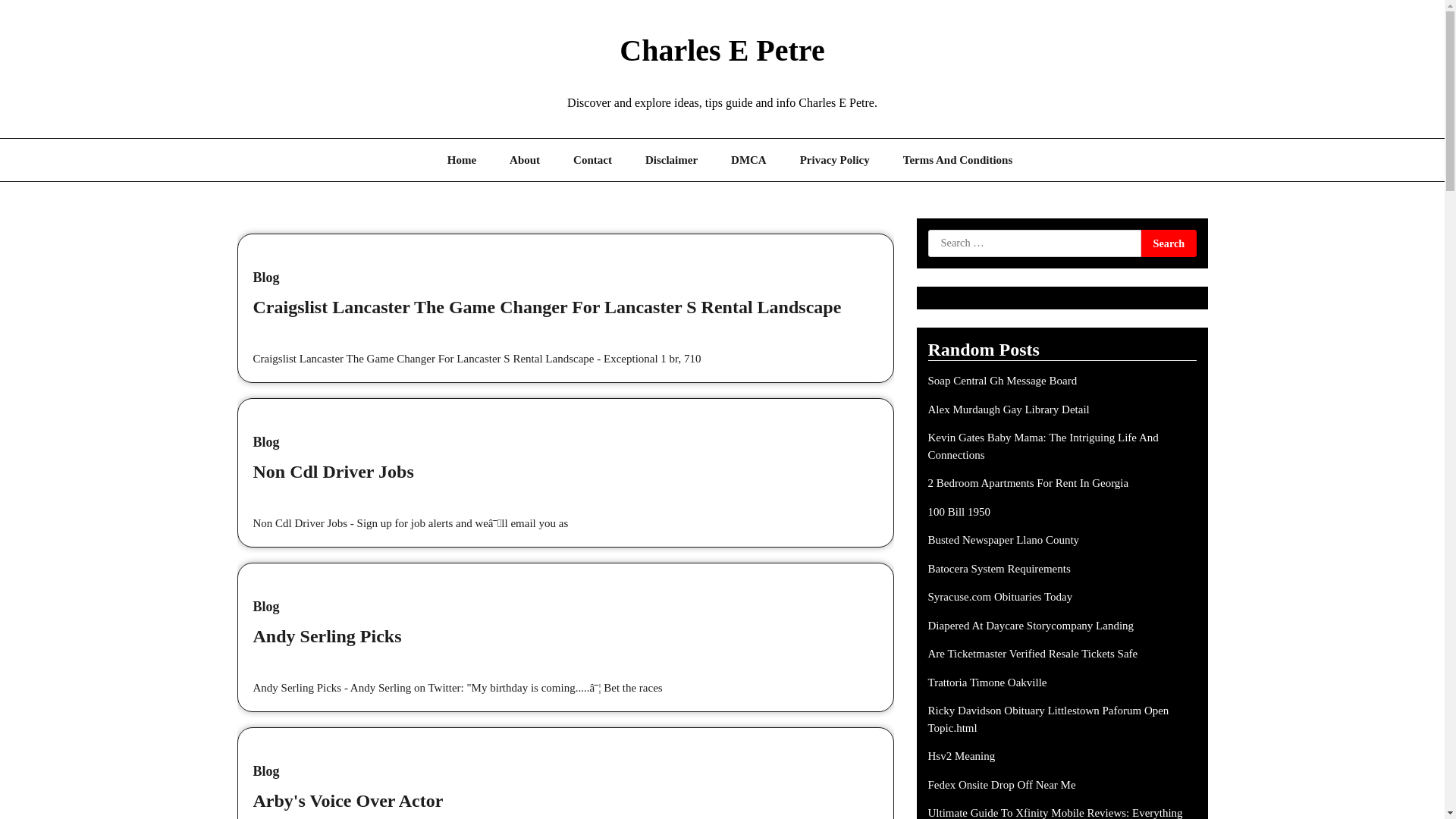 website screenshot of https://charlesepetre.pages.dev/