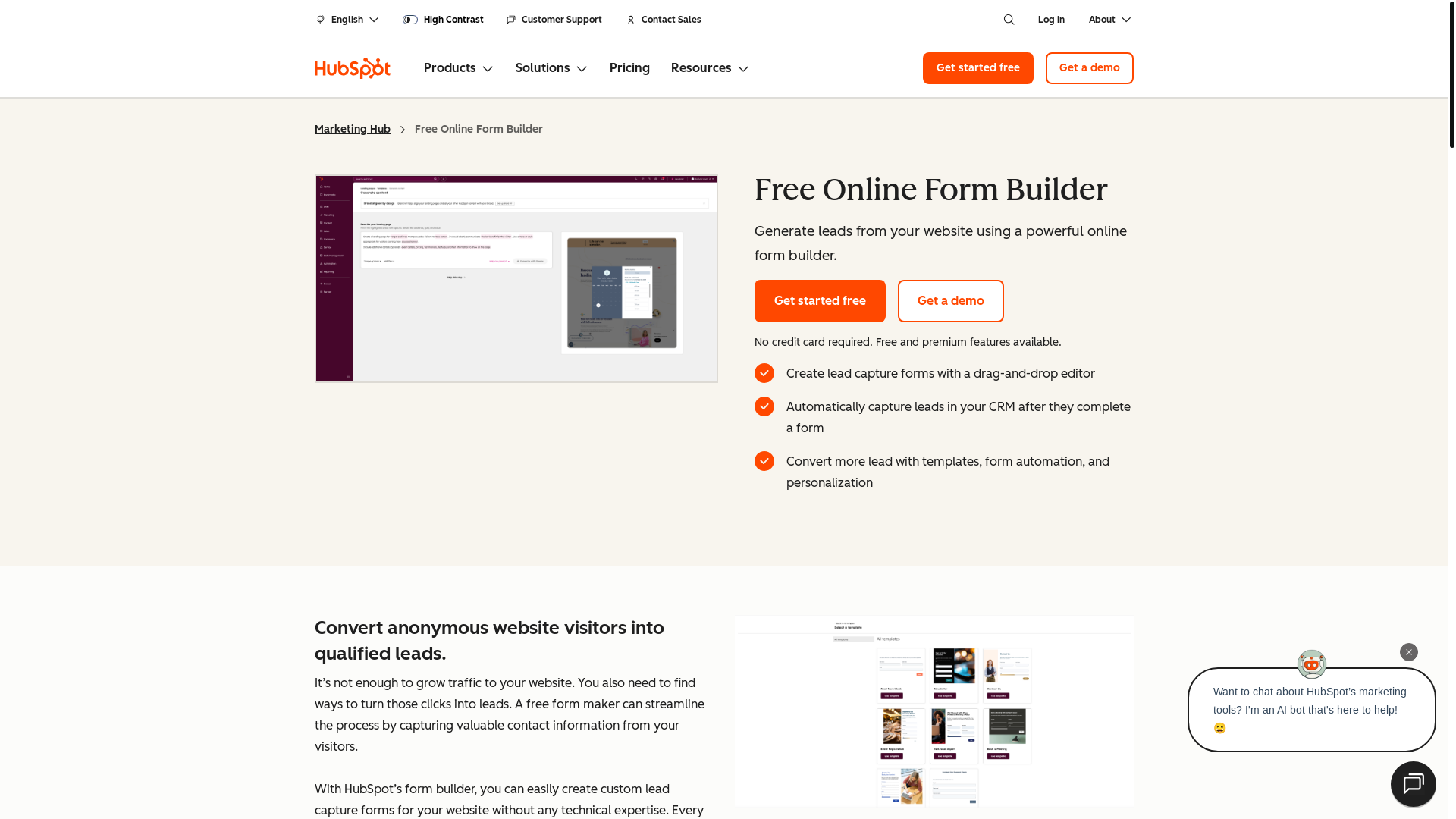 website screenshot of https://2fr9fn.share-eu1.hsforms.com