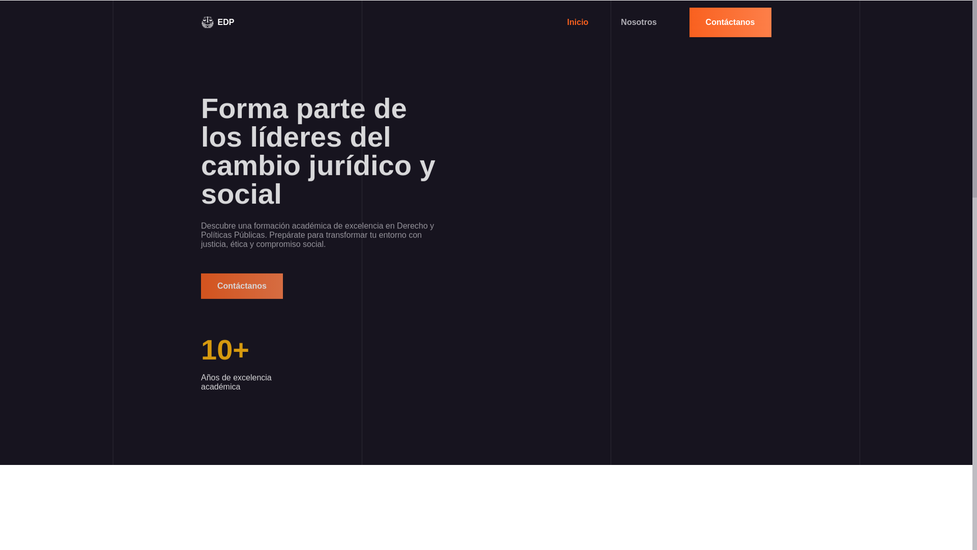 website screenshot of https://escueladerecho.pe/