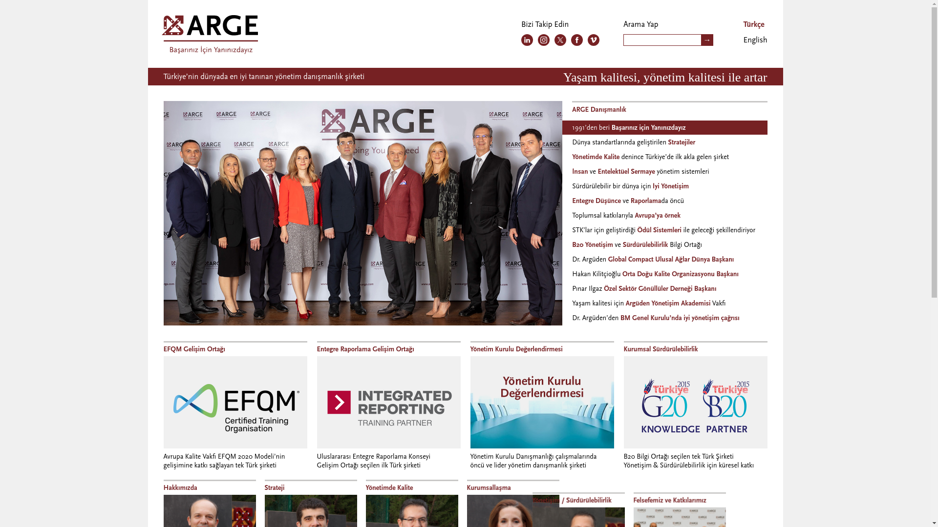 website screenshot of https://arge-danismanlik.tr/