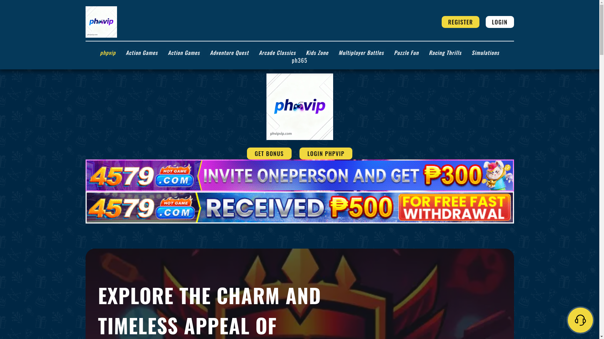 website screenshot of https://phvipvip.com/