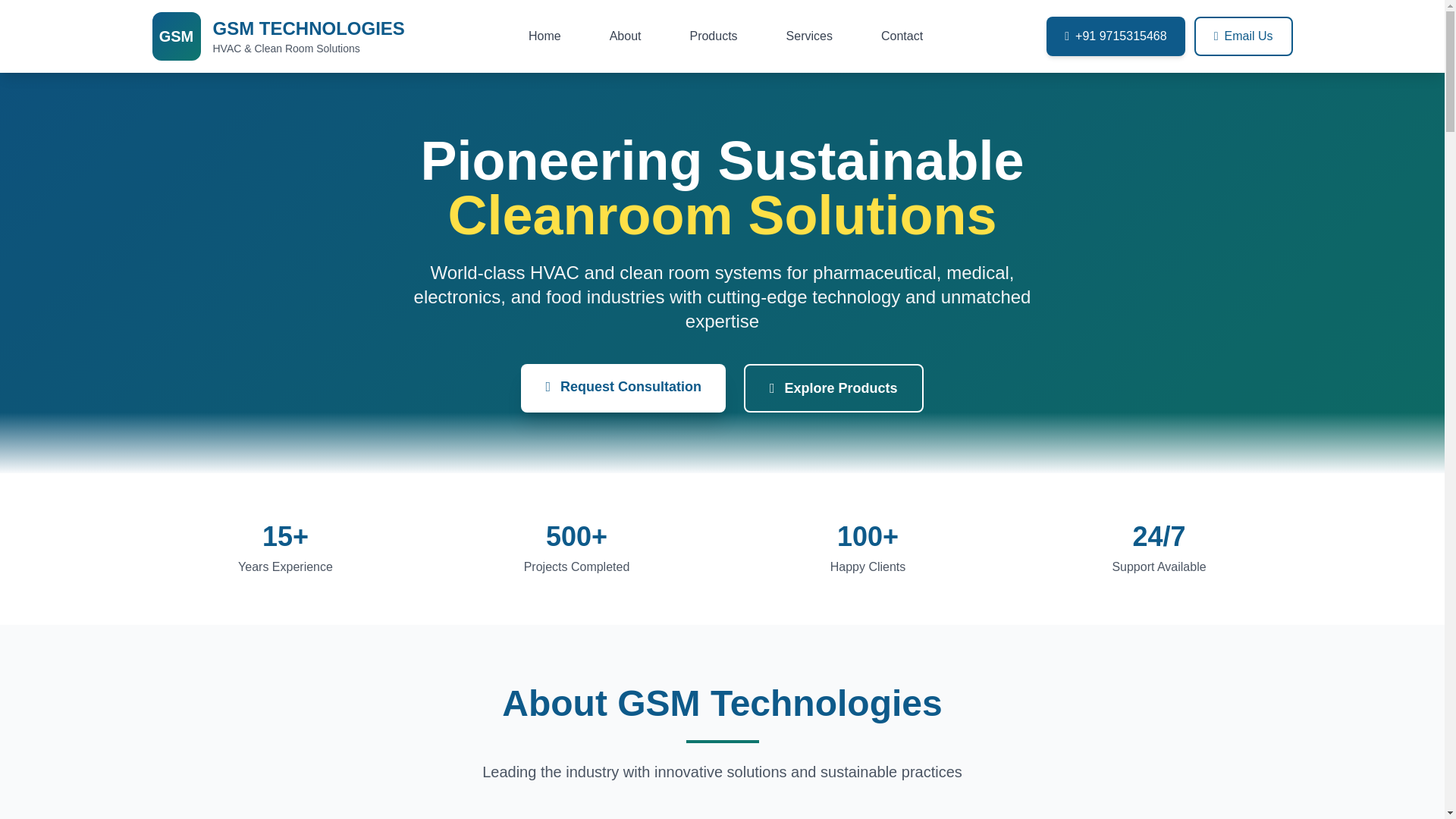 website screenshot of https://gsmtechnologies.pages.dev/