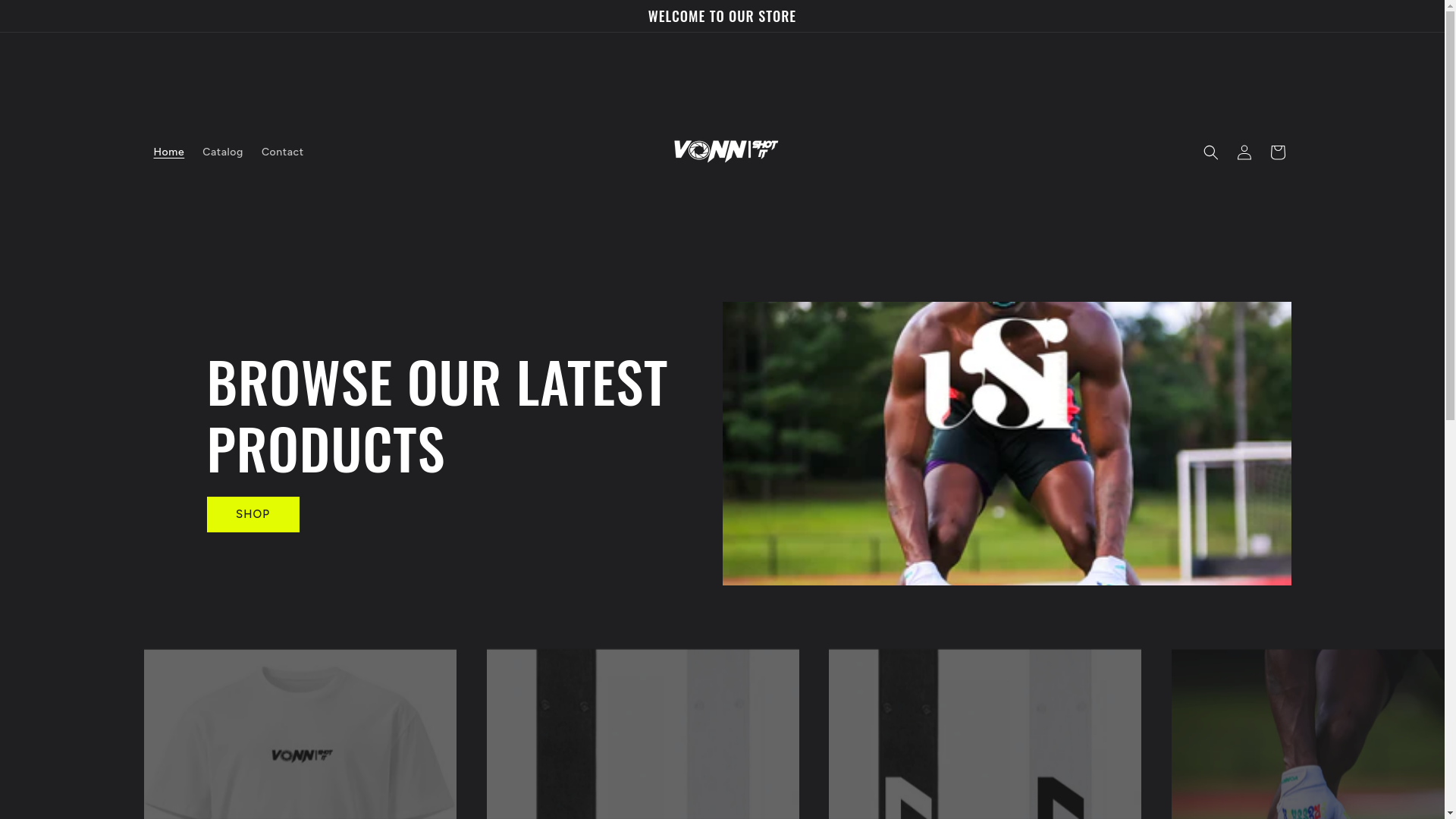 website screenshot of https://vonnshotit.com/