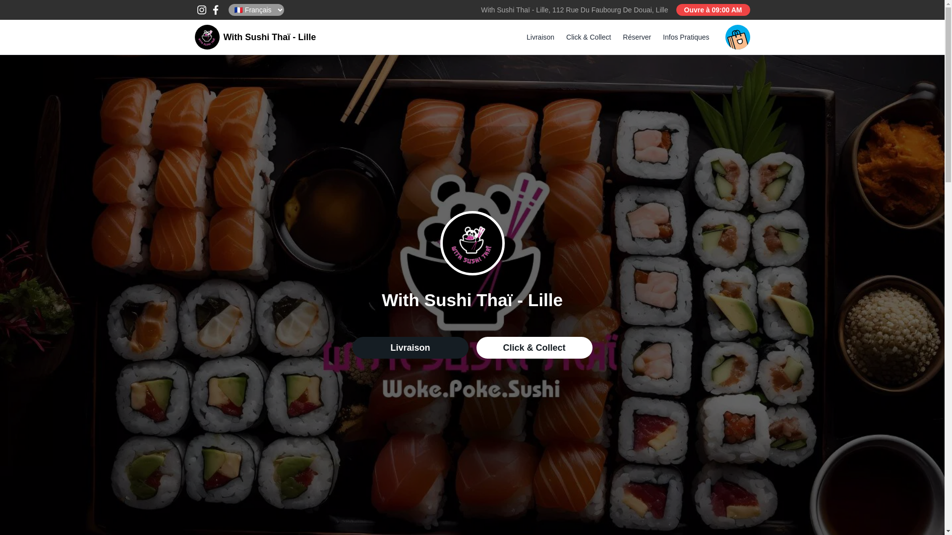 website screenshot of https://withsushithaiofficiel.fr/