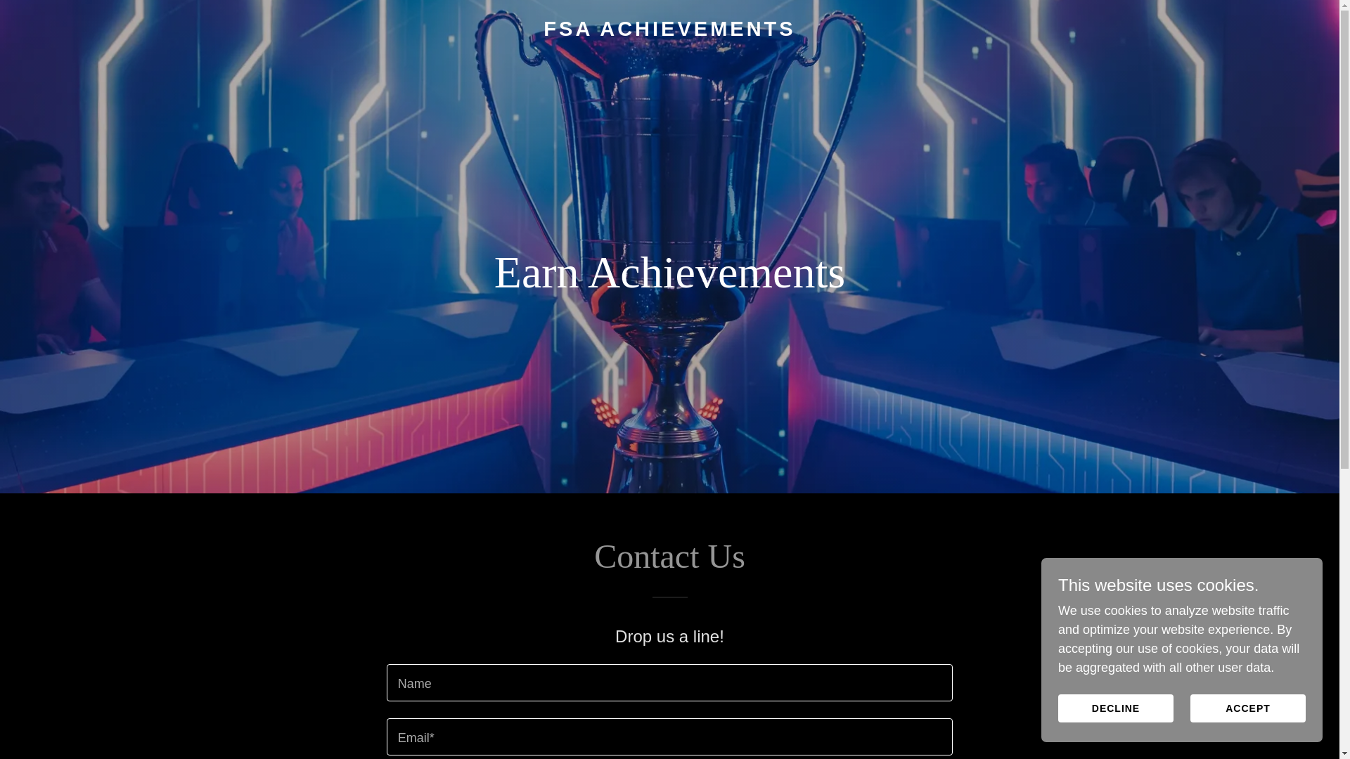 website screenshot of https://fsachievements.com/
