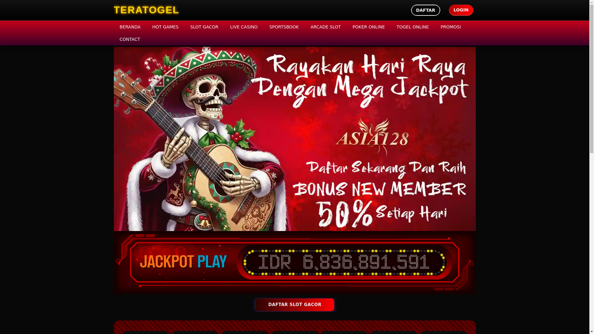 website screenshot of https://teratogel.org/