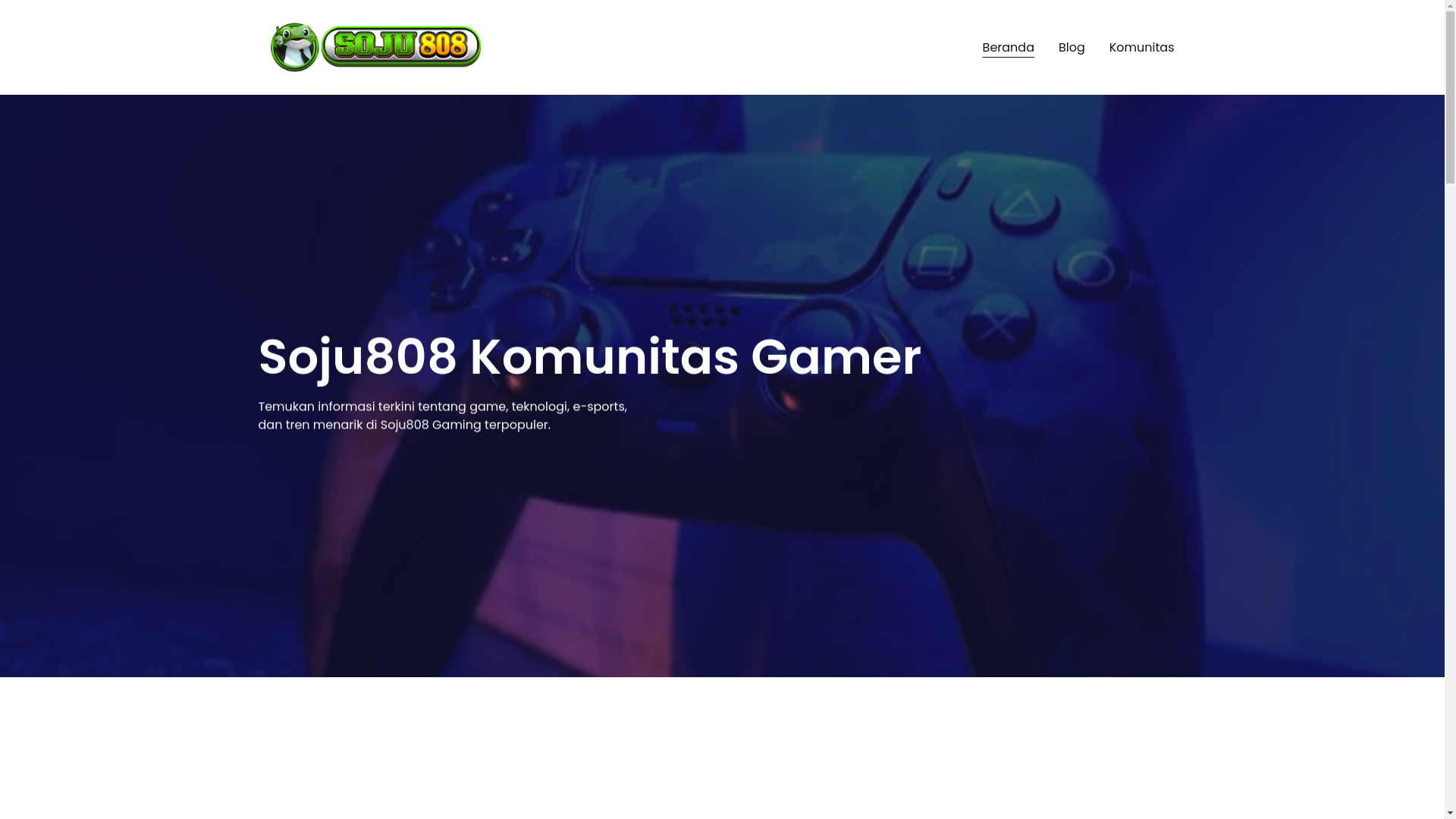website screenshot of https://soju808gaming.com/