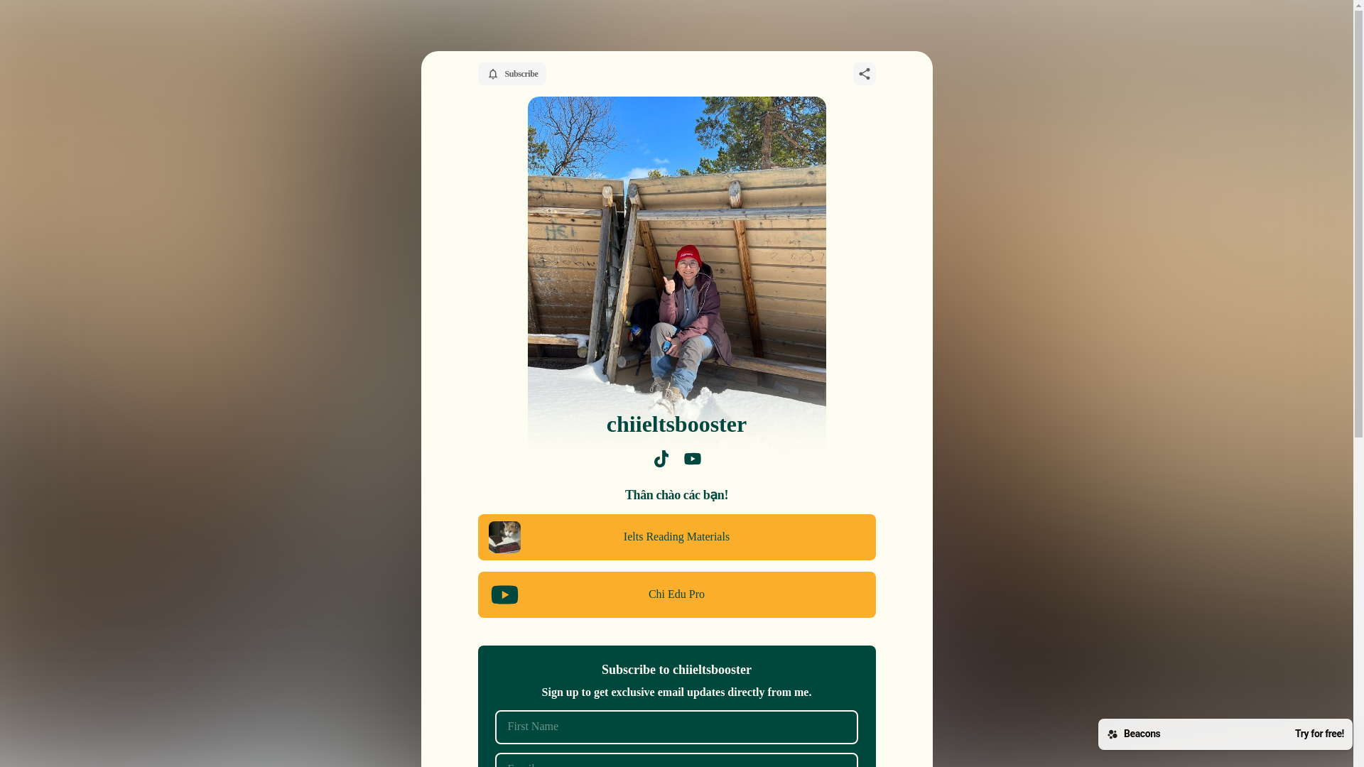 website screenshot of https://chiieltsbooster.com/