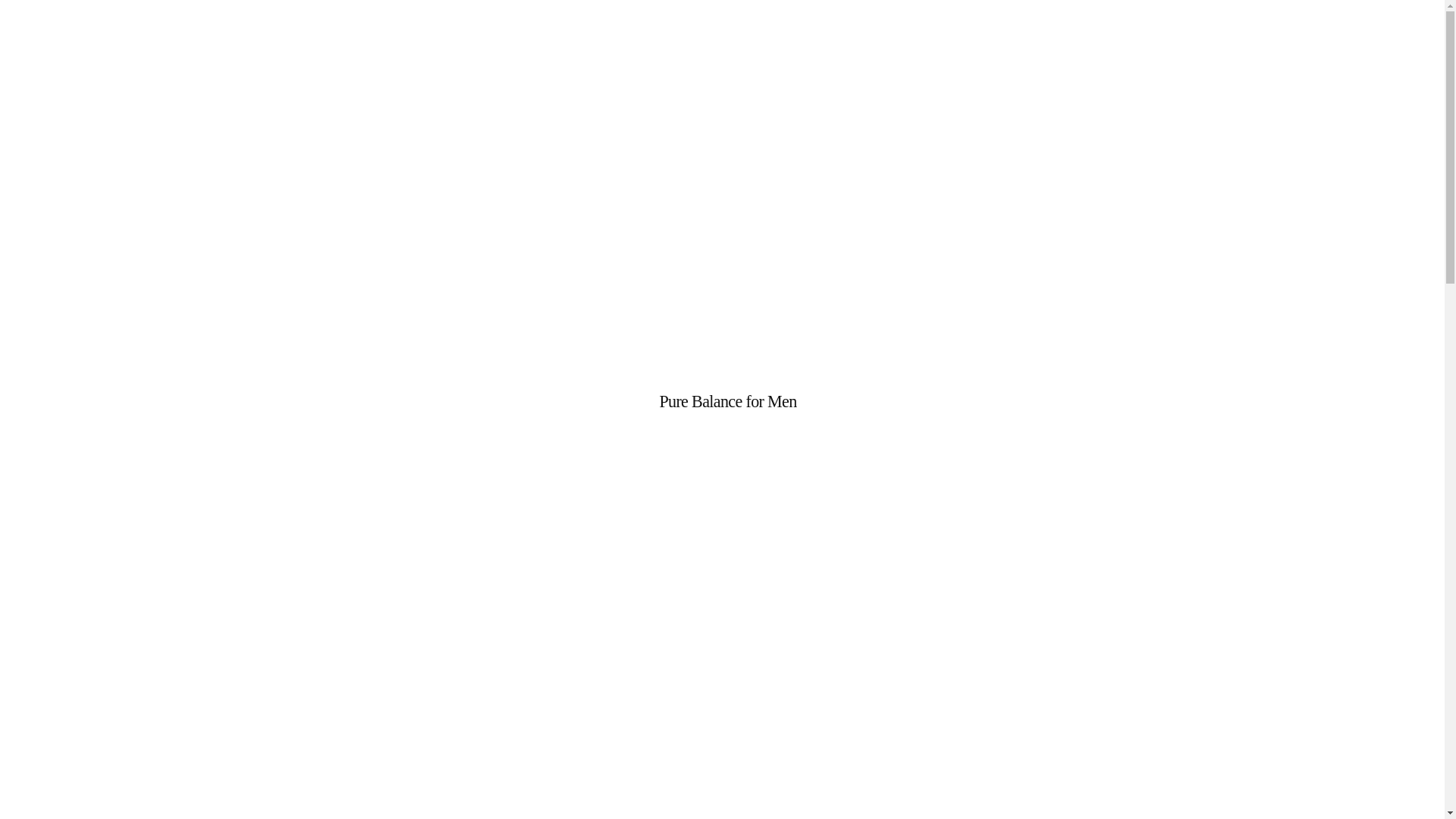 website screenshot of https://purebalanceformencz.info/