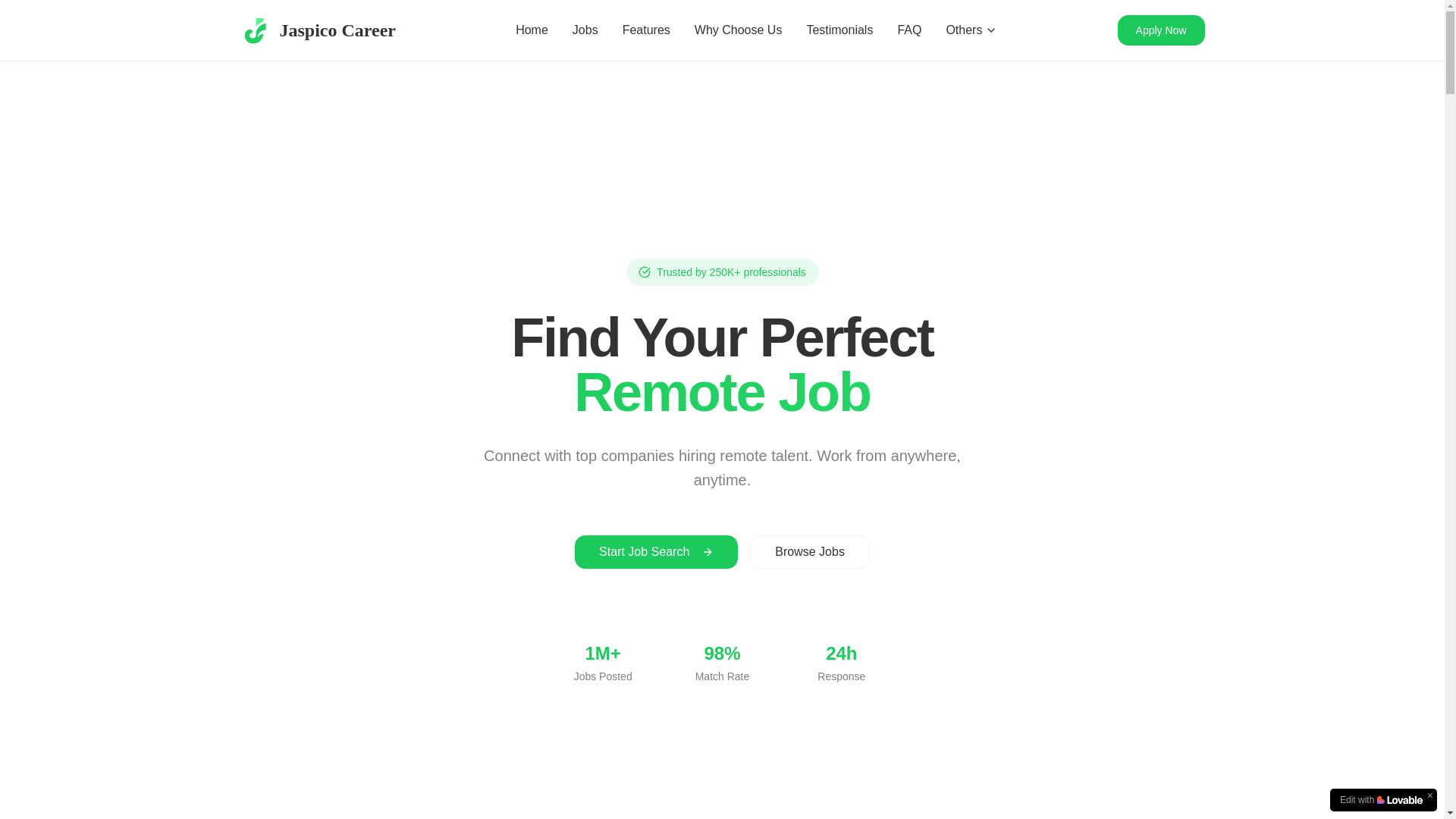 website screenshot of https://urboniccareer.com/