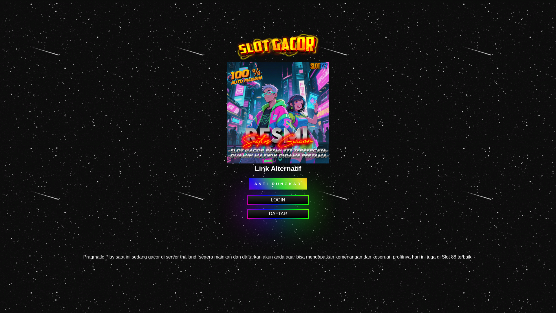 website screenshot of https://petarungtidur.pages.dev/
