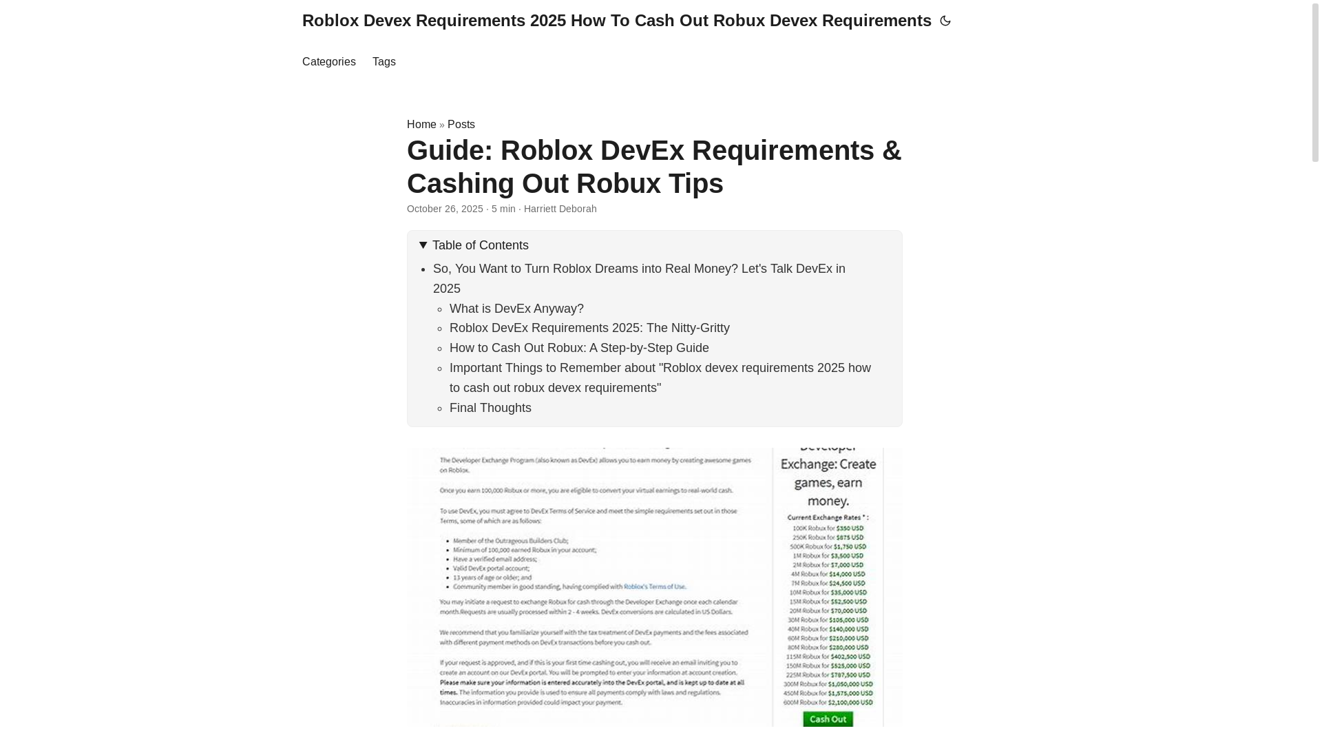 website screenshot of https://roblox-devex-requirements-2025-how-to-cash-out-robux-dev.pages.dev/