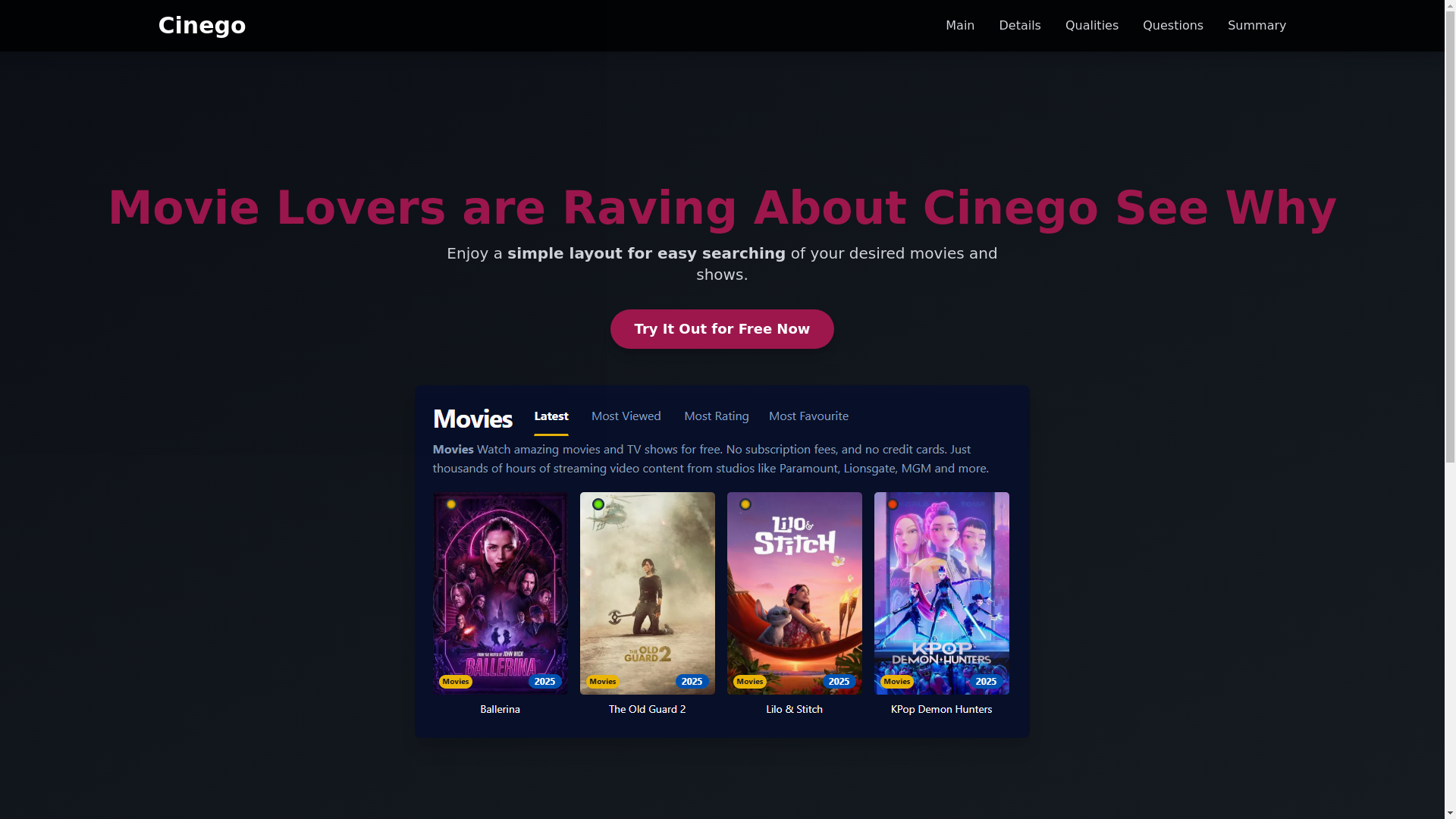 website screenshot of https://cinego-jteb.pages.dev/