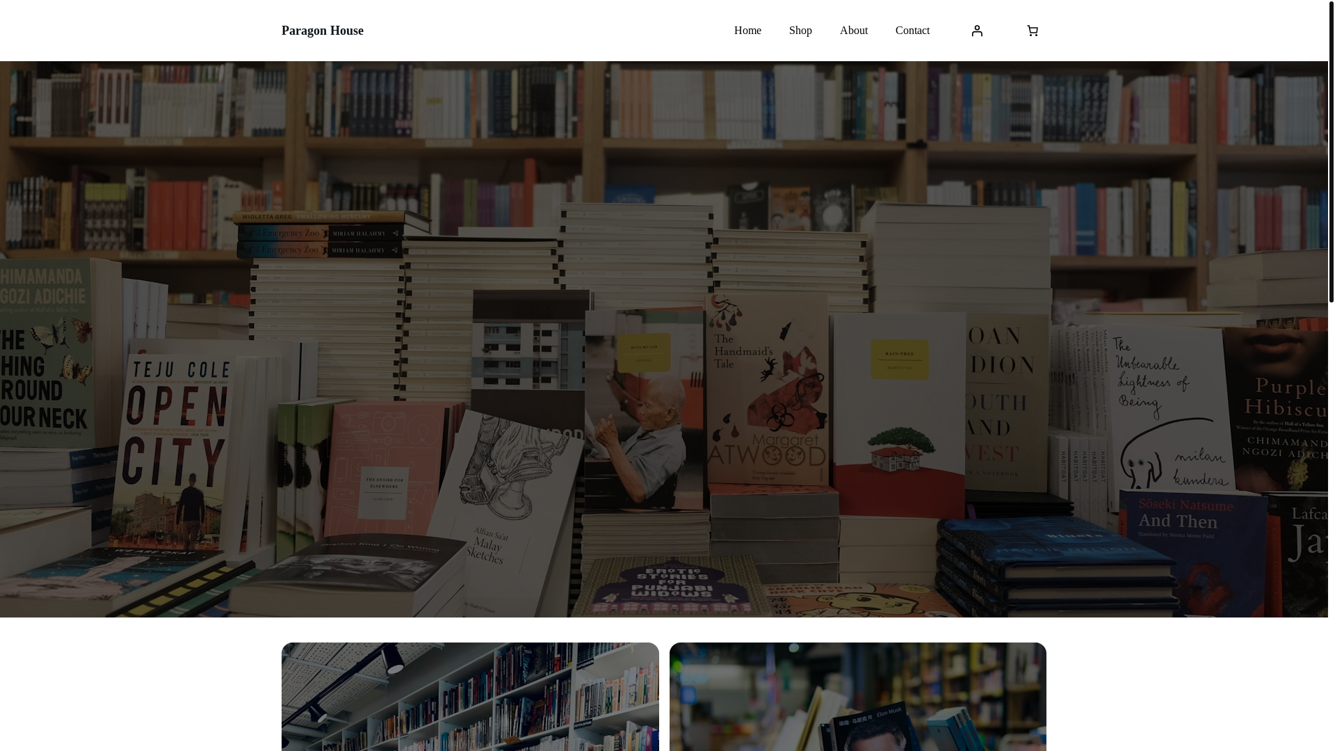 website screenshot of https://paragonbookreprint.com/