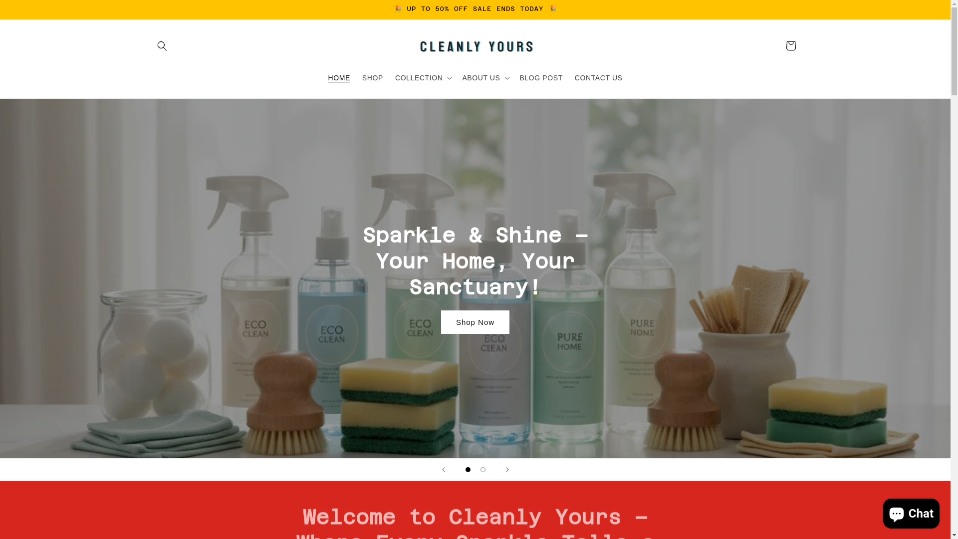 website screenshot of https://cleanly-yours.com/