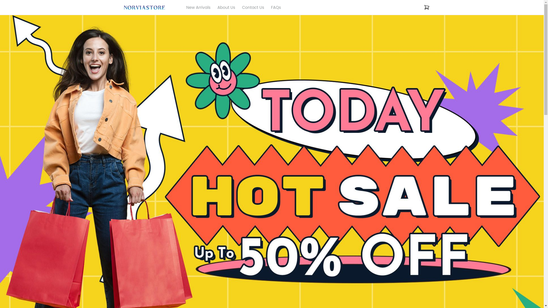 website screenshot of https://norviastore.com/