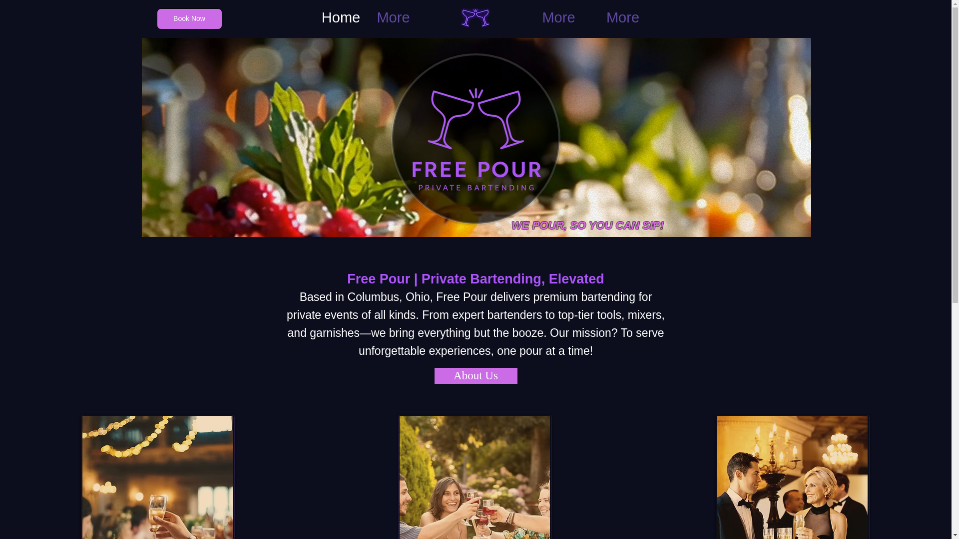 website screenshot of https://freepourevents.com/