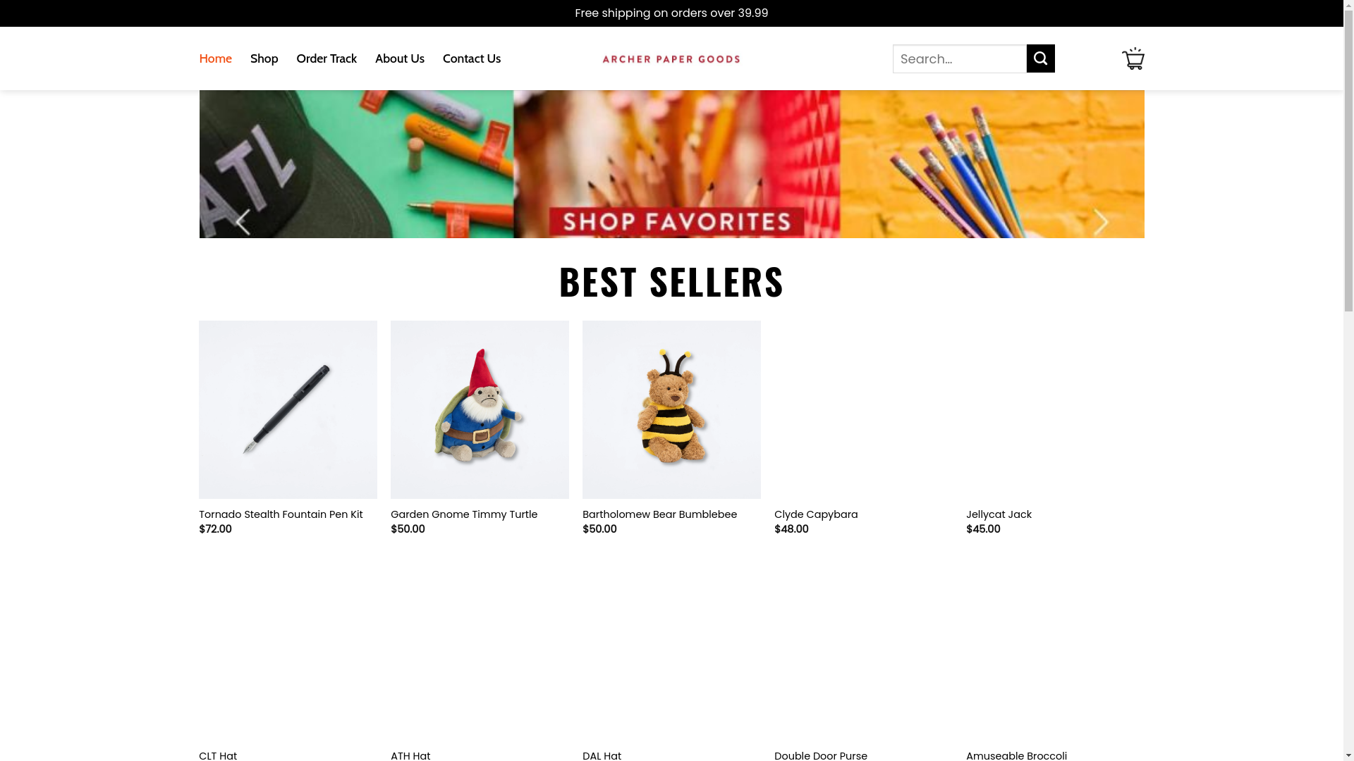 website screenshot of https://toparcherpaper.shop/