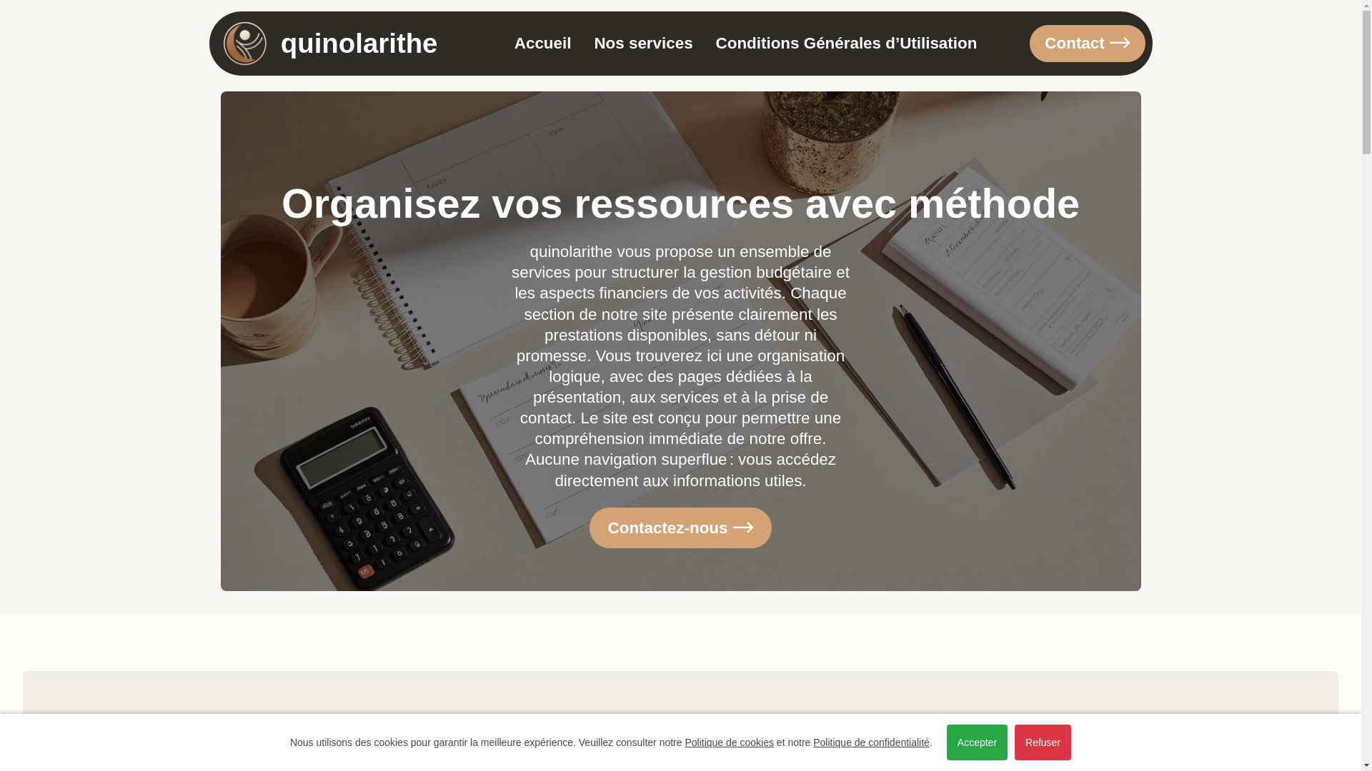 website screenshot of https://quinolarithe.sbs/