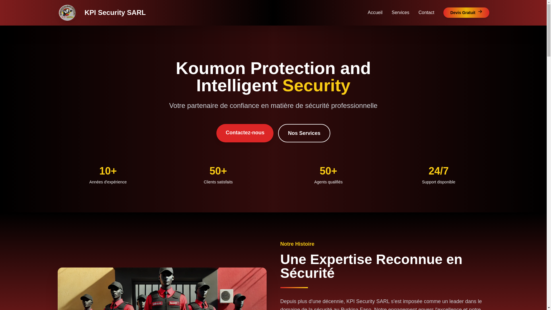 website screenshot of https://kpi-security.pages.dev/
