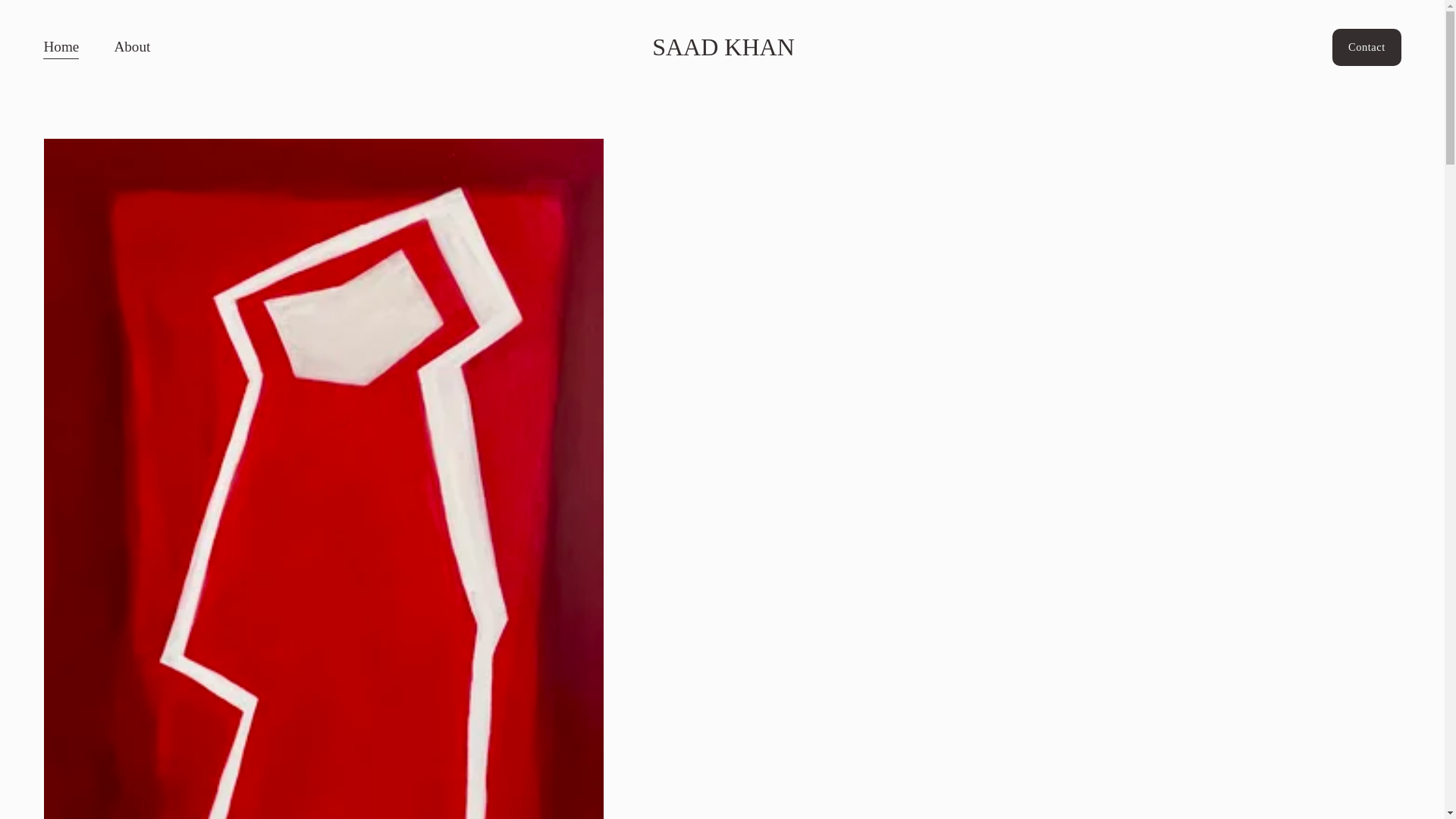 website screenshot of https://saadkhanstudio.com/