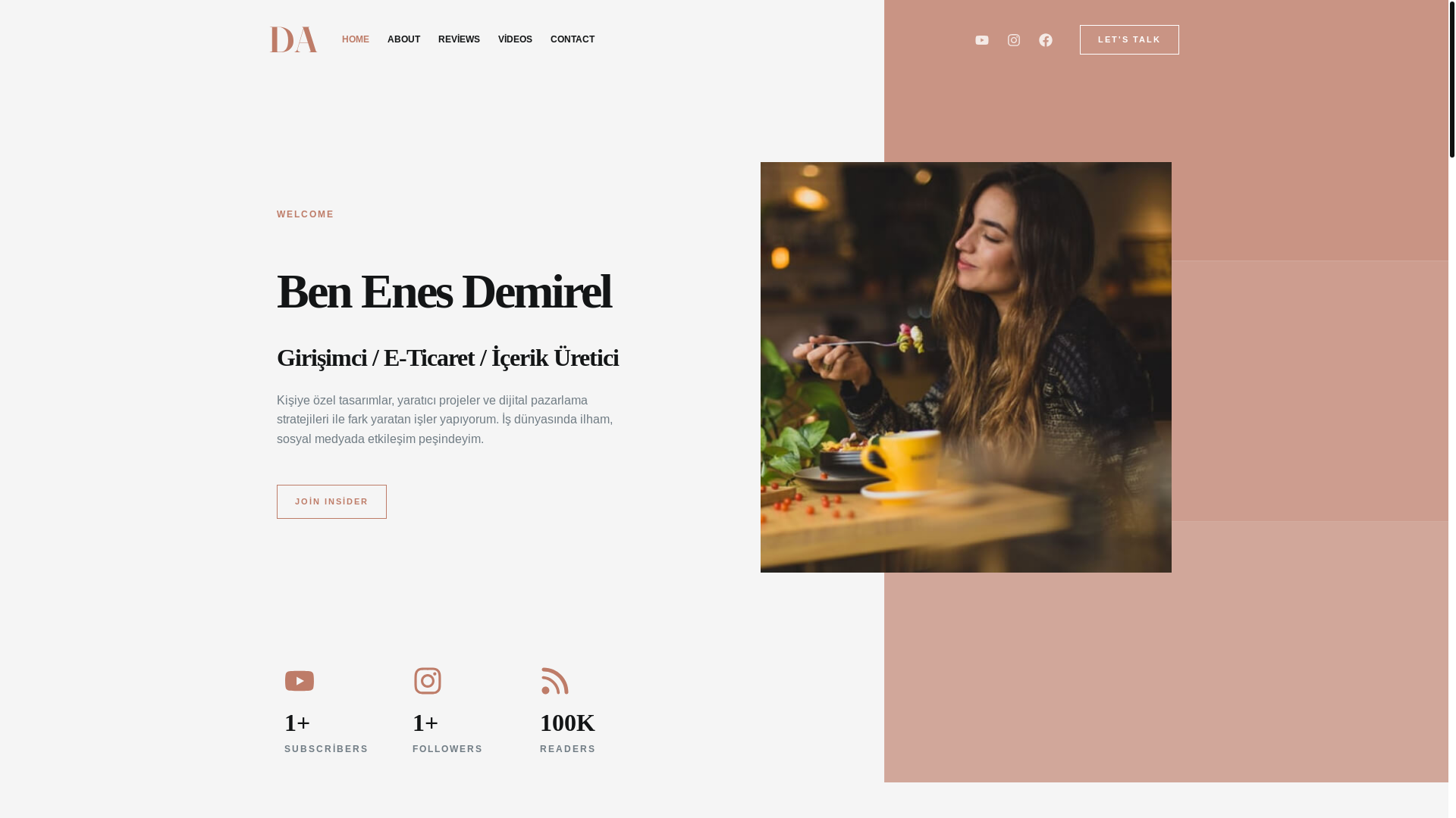 website screenshot of https://enesdemirel.io/