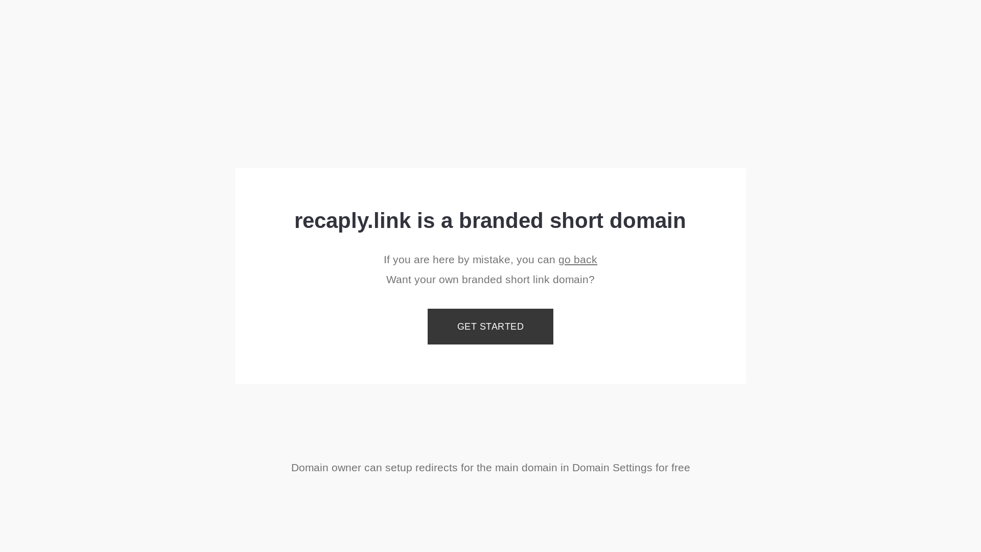 website screenshot of https://recaply.link/