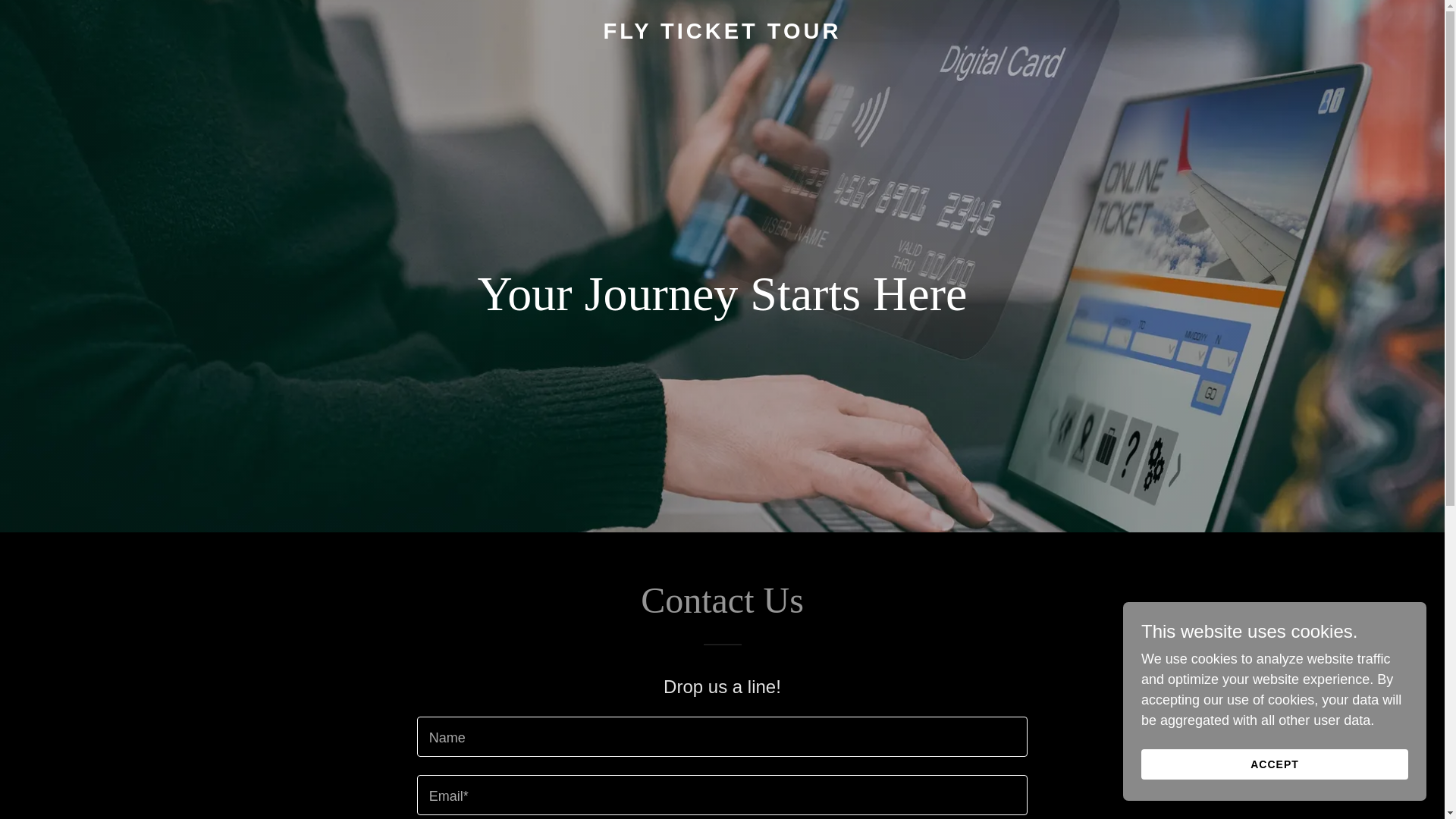 website screenshot of https://flytickettour.com/