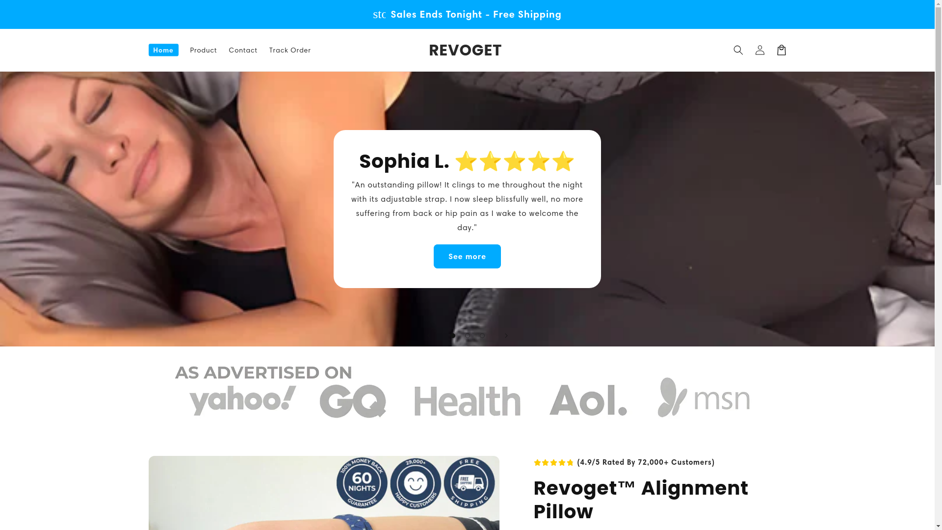 website screenshot of https://revoget.pro/