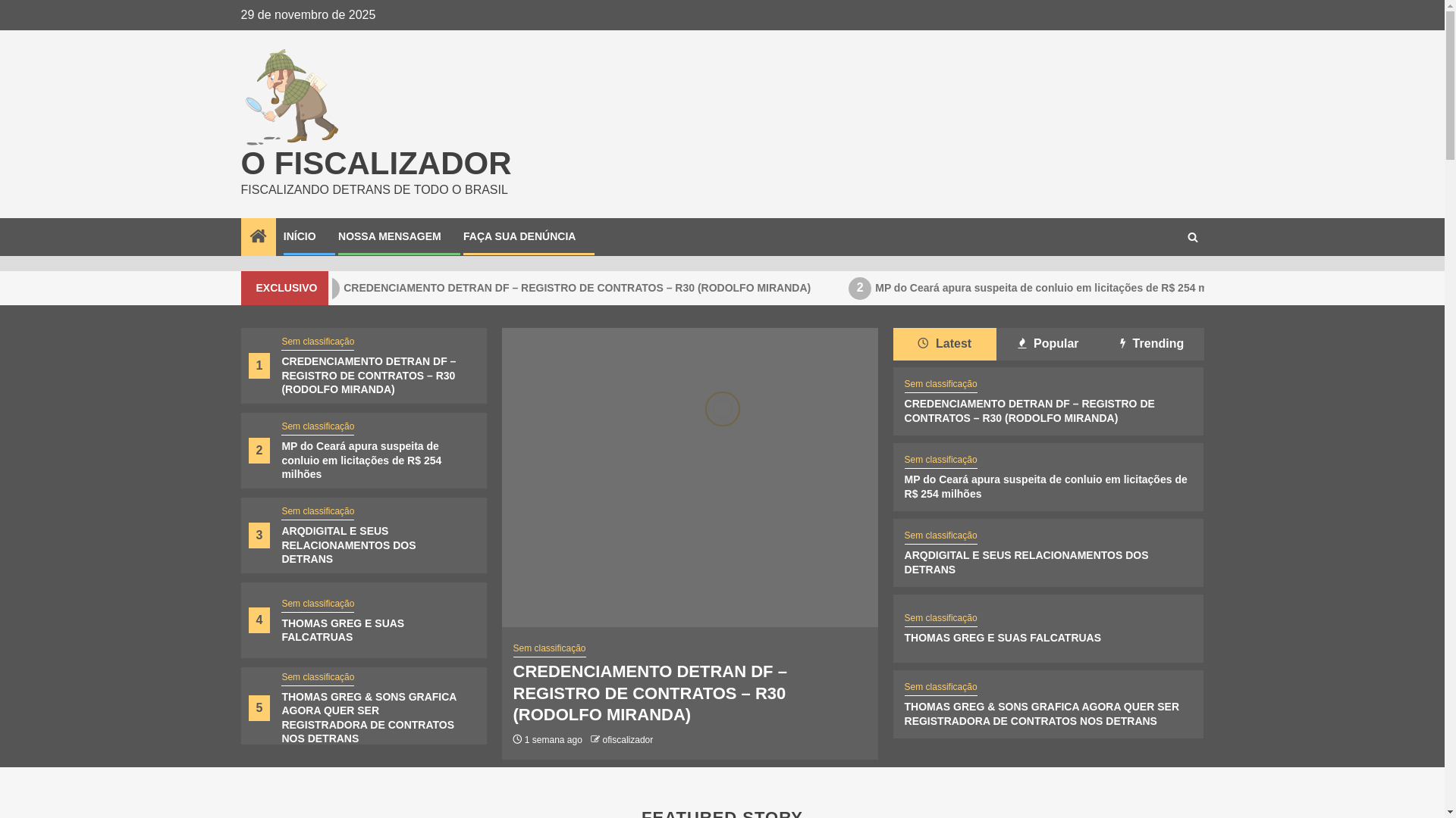 website screenshot of https://ofiscalizador.com/
