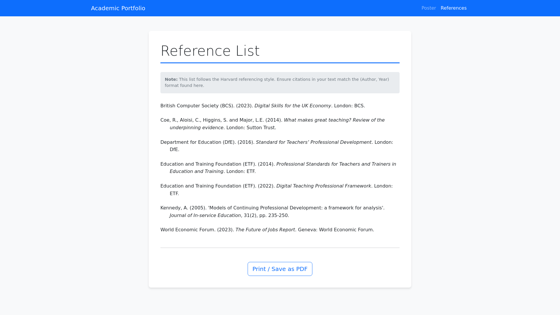 website screenshot of https://refrences.pages.dev/