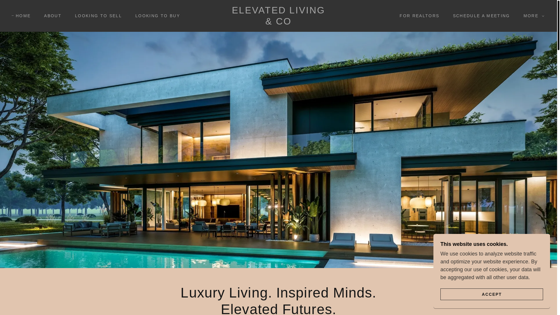 website screenshot of https://elevatedlivingandco.com/
