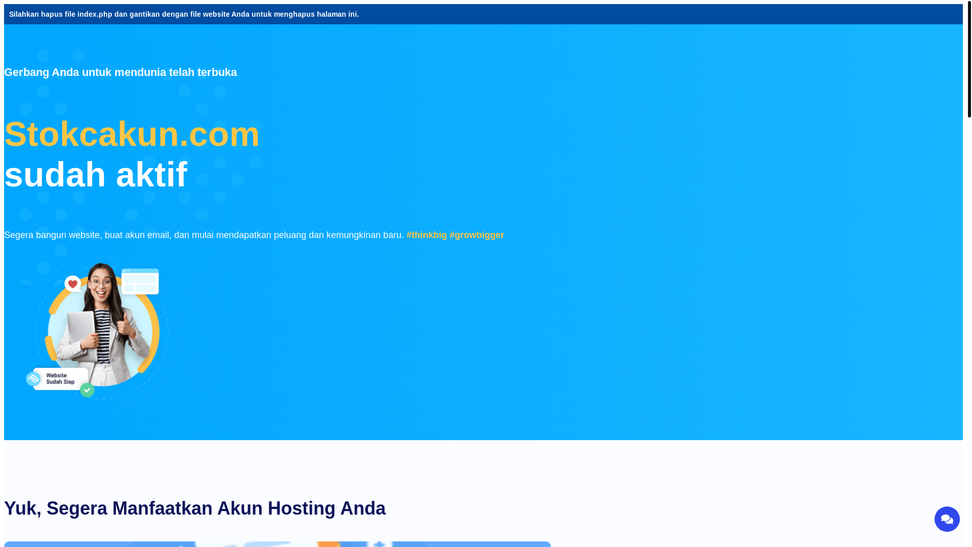 website screenshot of https://stokcakun.com/