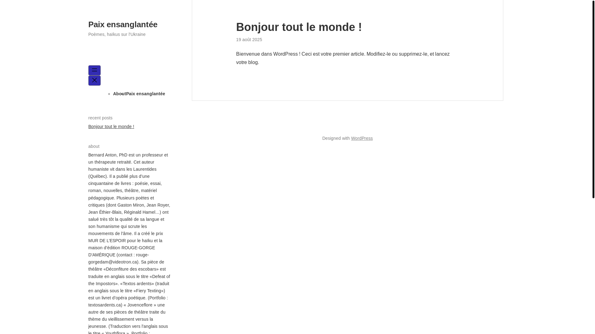 website screenshot of https://paixensanglantee.com/