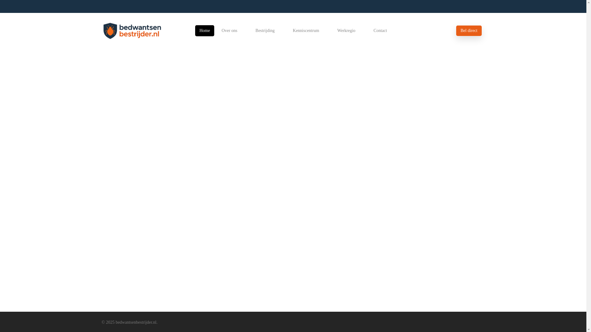 website screenshot of https://bedwantsenbestrijder.nl/