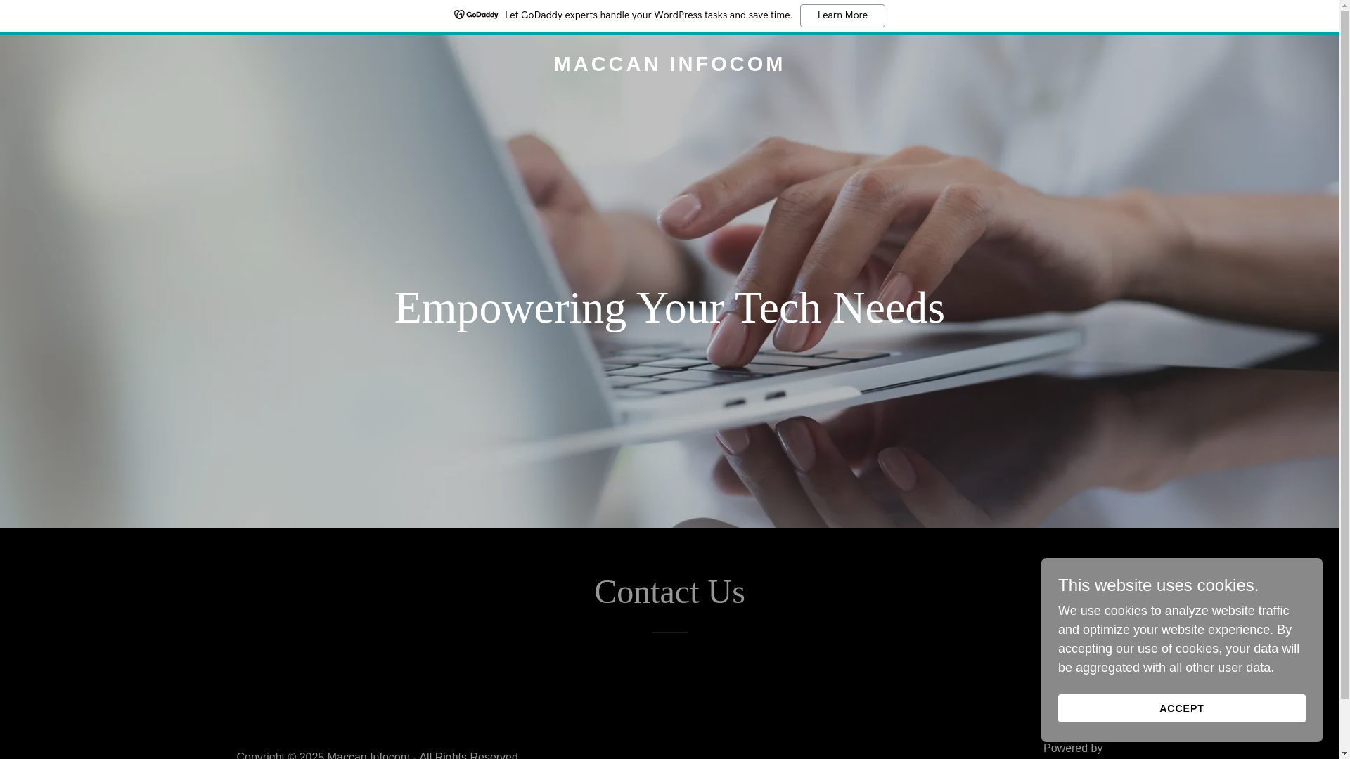 website screenshot of https://maccaninfocom.com/