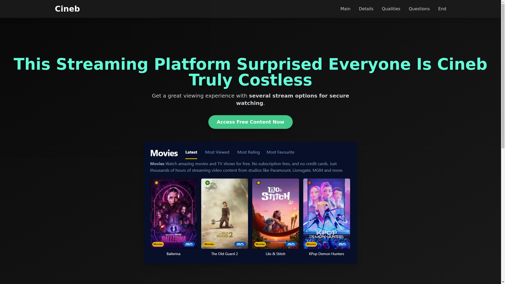 website screenshot of https://cineb-zz8o.pages.dev/