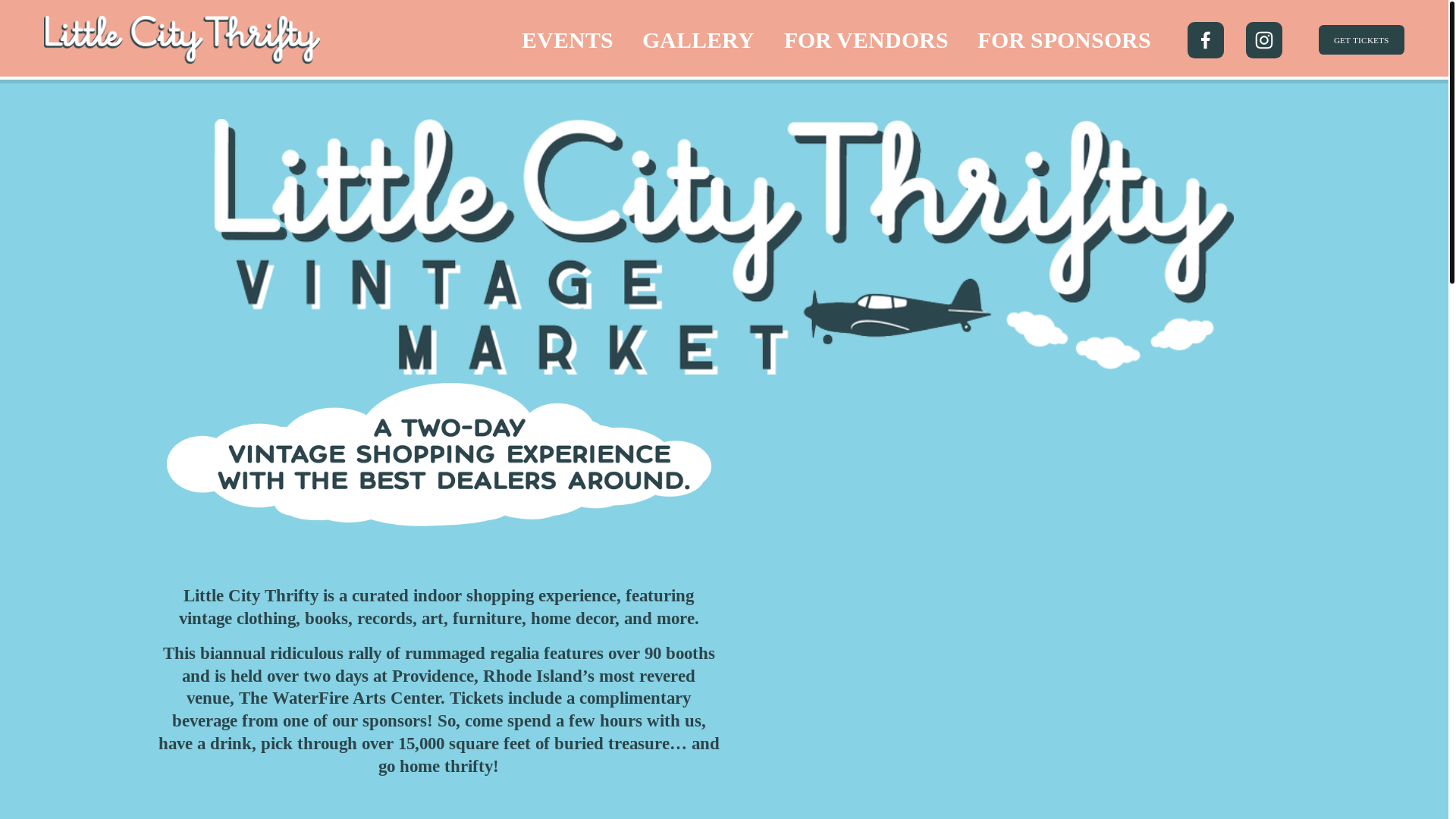 website screenshot of https://rithriftandvintagefestival.com/